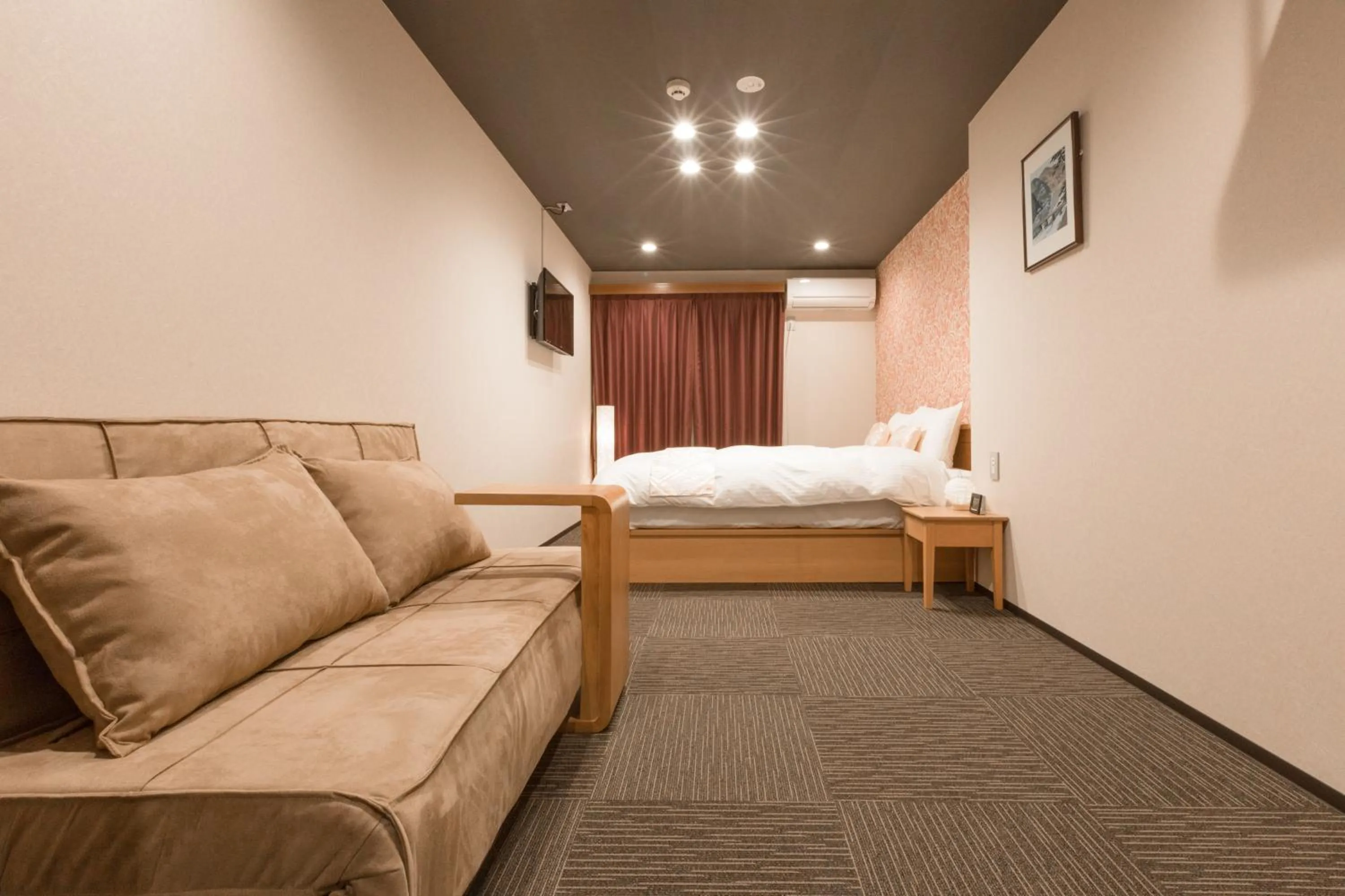 Living room, Bed in Stay SAKURA Kyoto Nijo Seasons