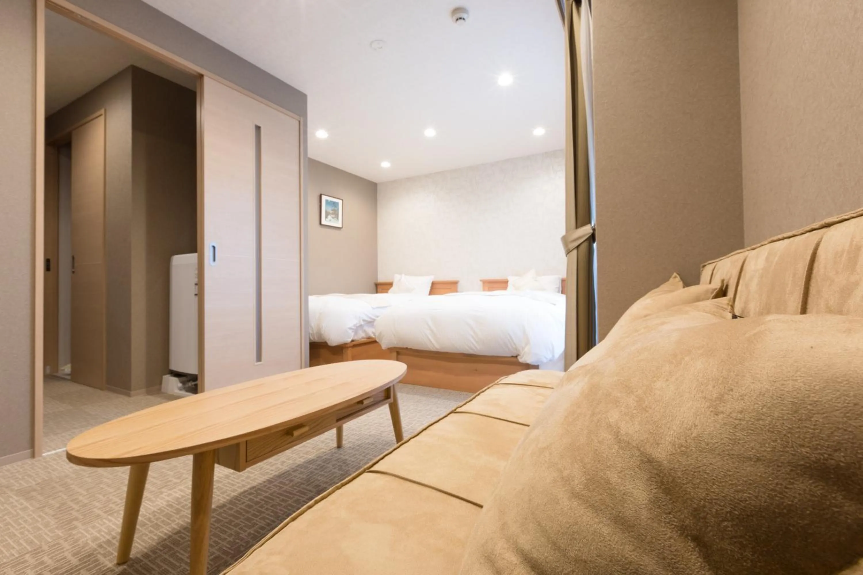 Living room, Bed in Stay SAKURA Kyoto Nijo Seasons