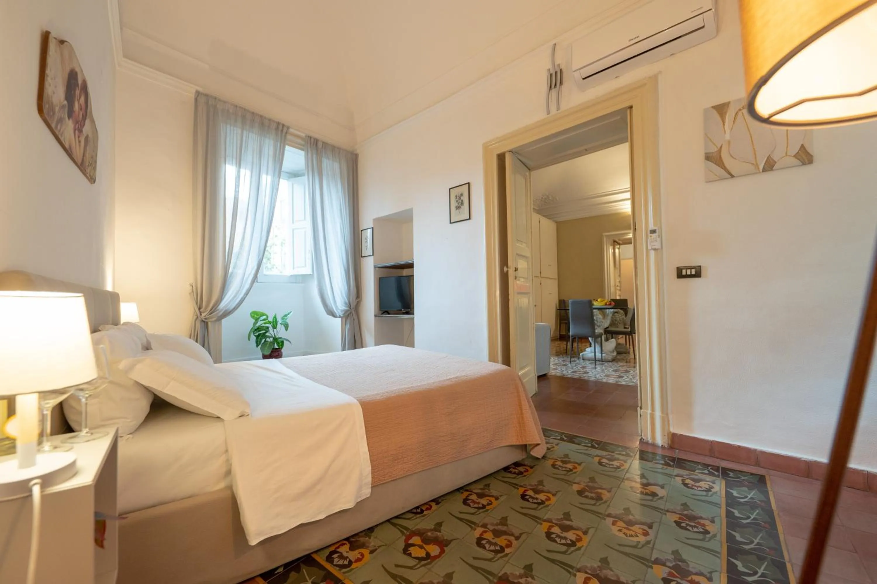 Bedroom, Bed in Palazzo Bruca Catania