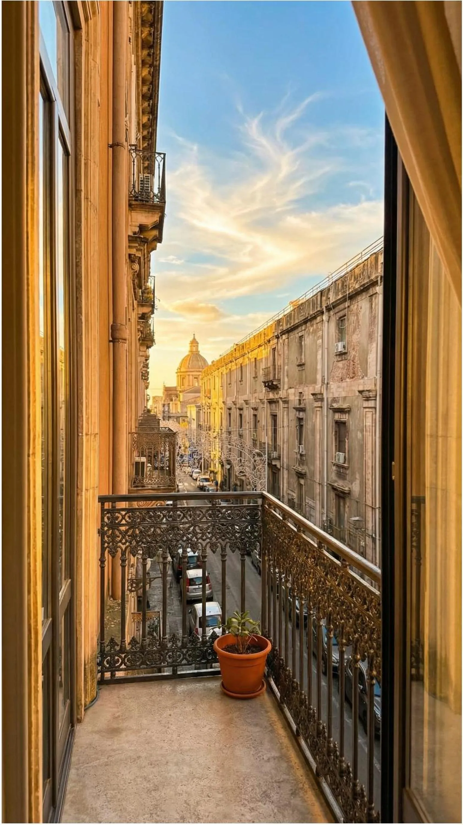 Balcony/Terrace in Palazzo Bruca Catania