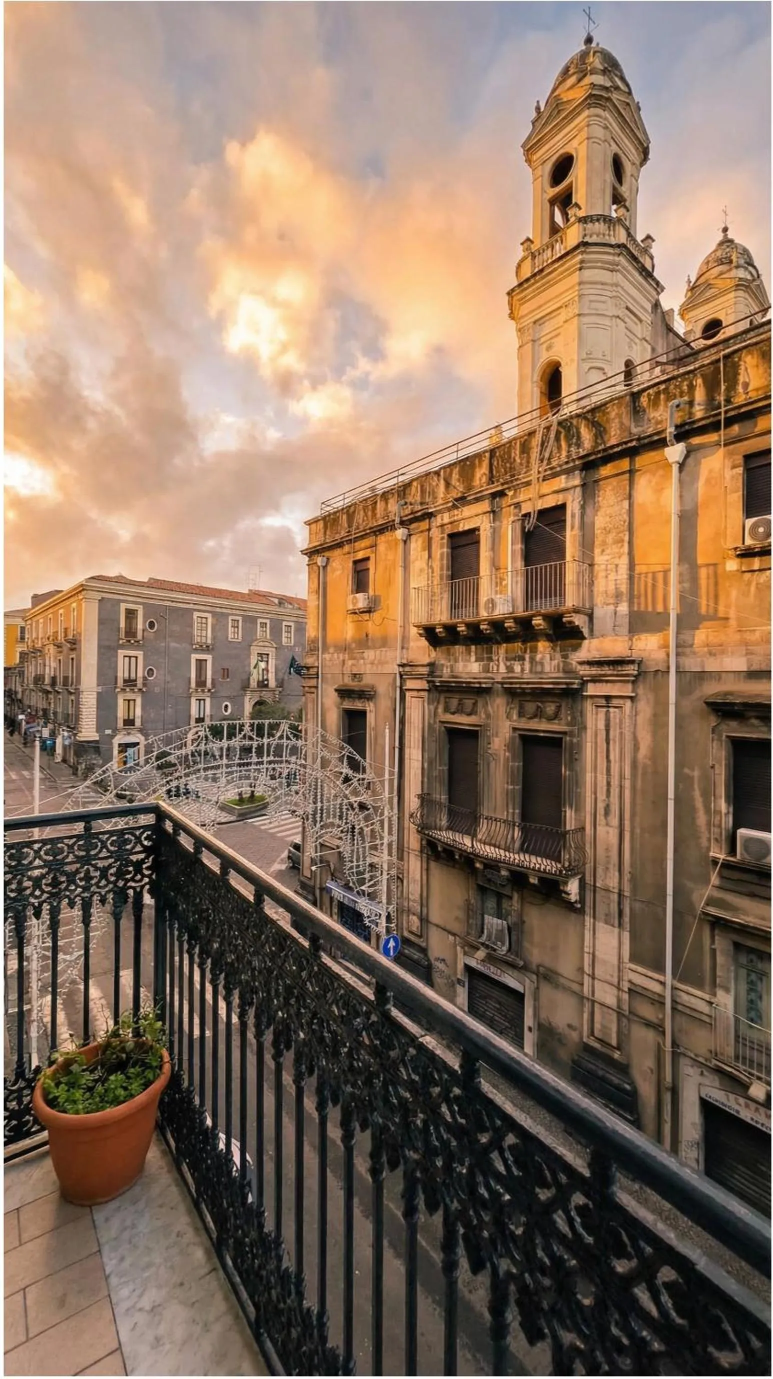 Balcony/Terrace in Palazzo Bruca Catania