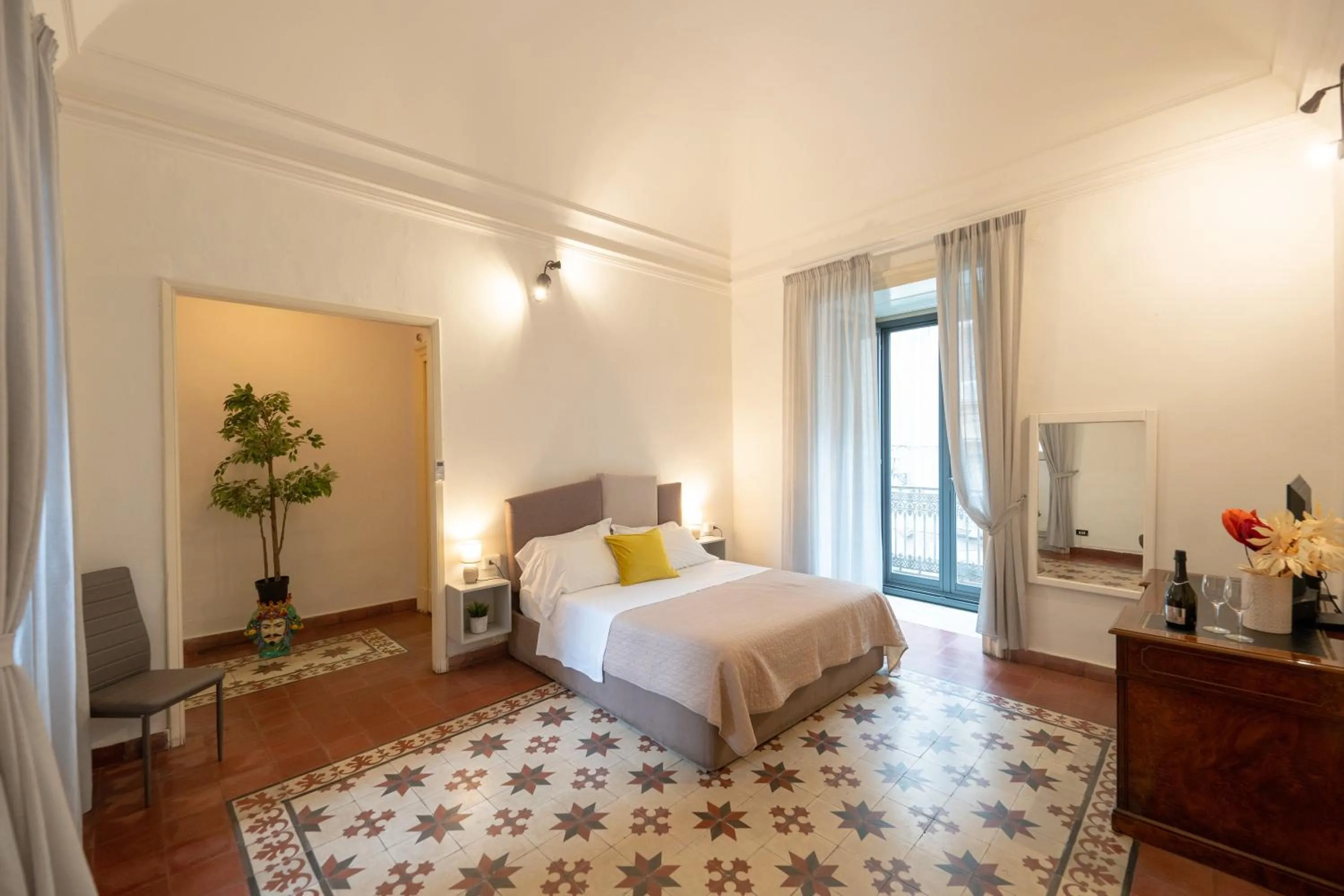 Bed in Palazzo Bruca Catania