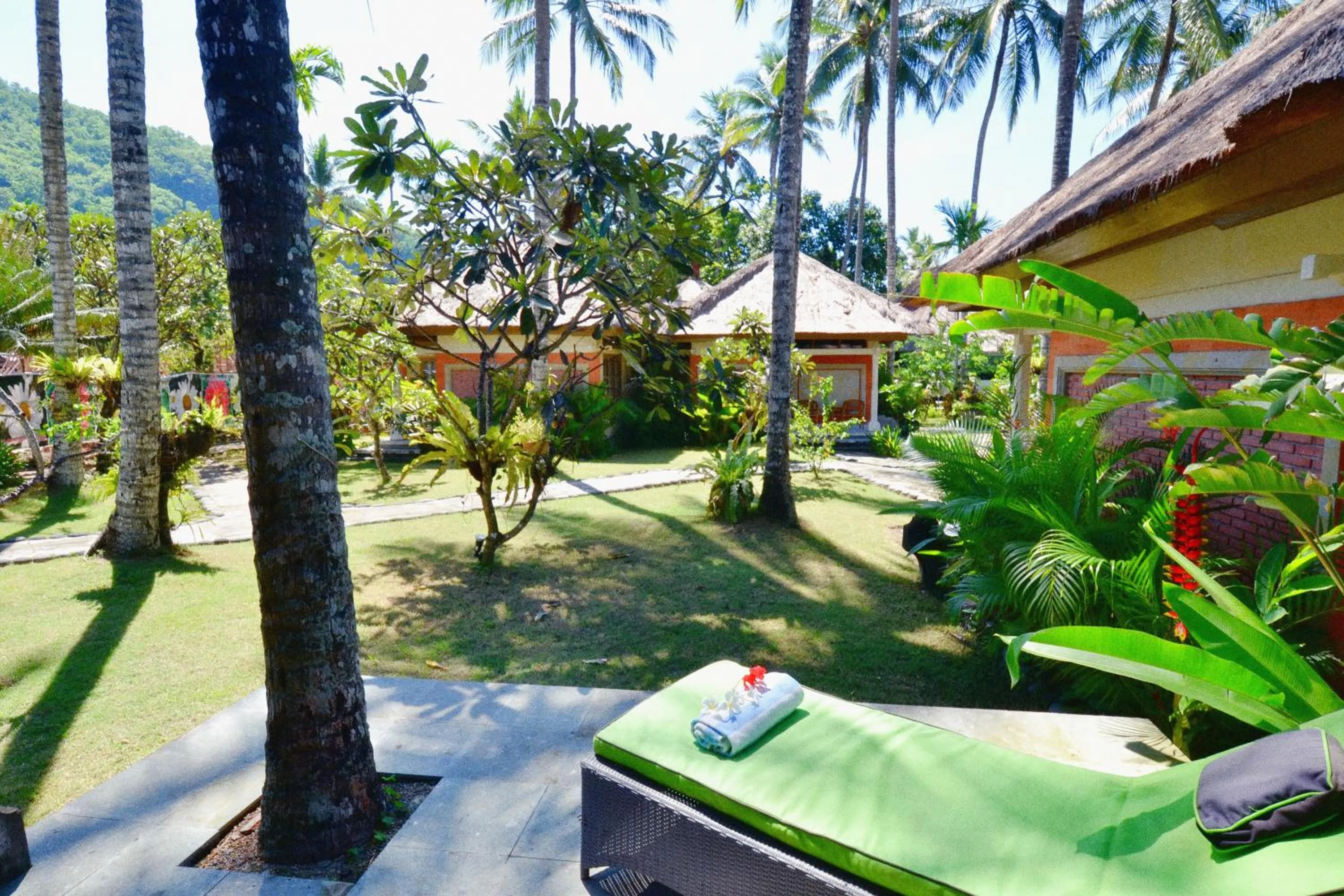 Garden view in Bayside Bungalows