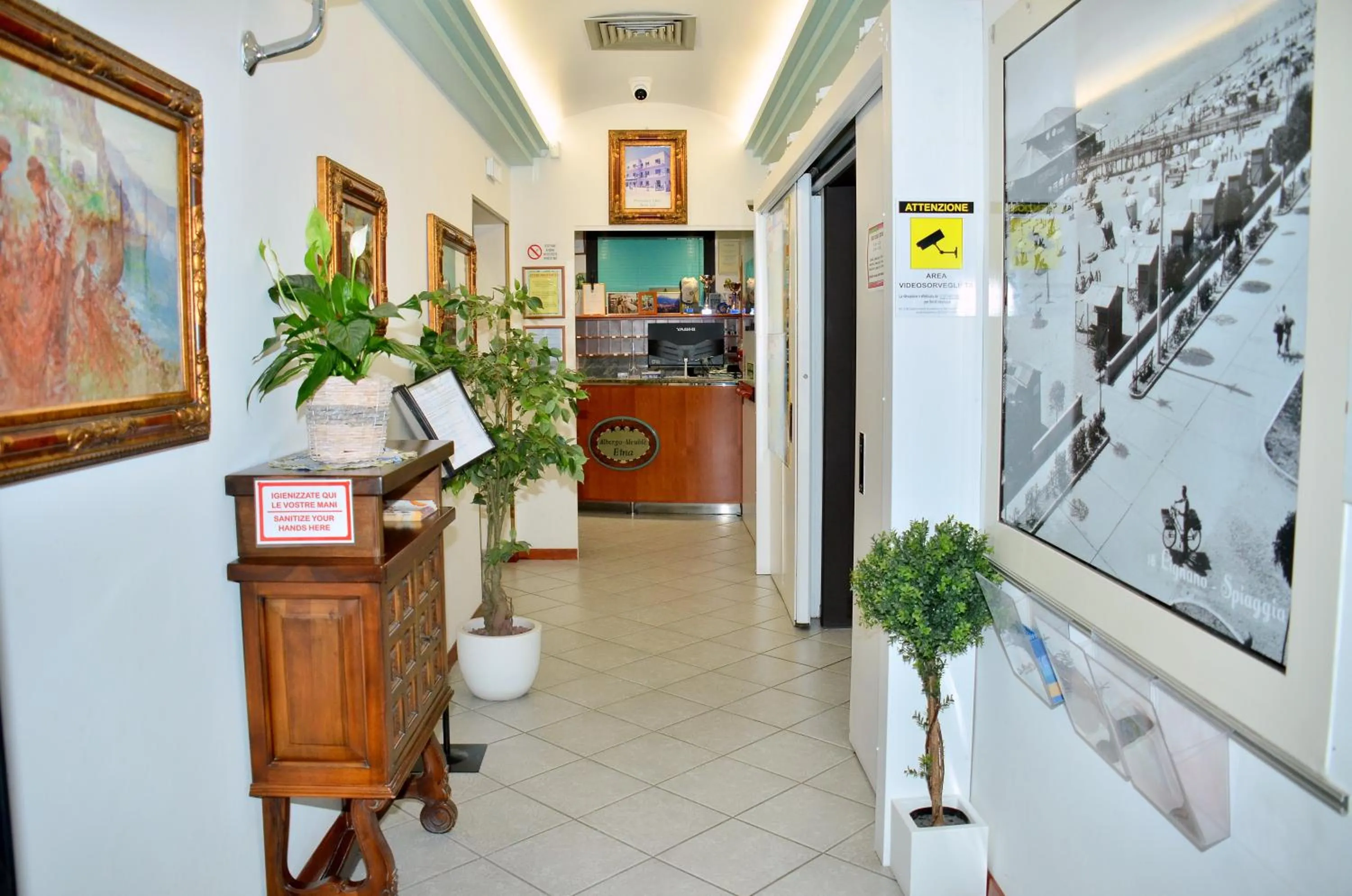 Lobby or reception in Hotel Etna