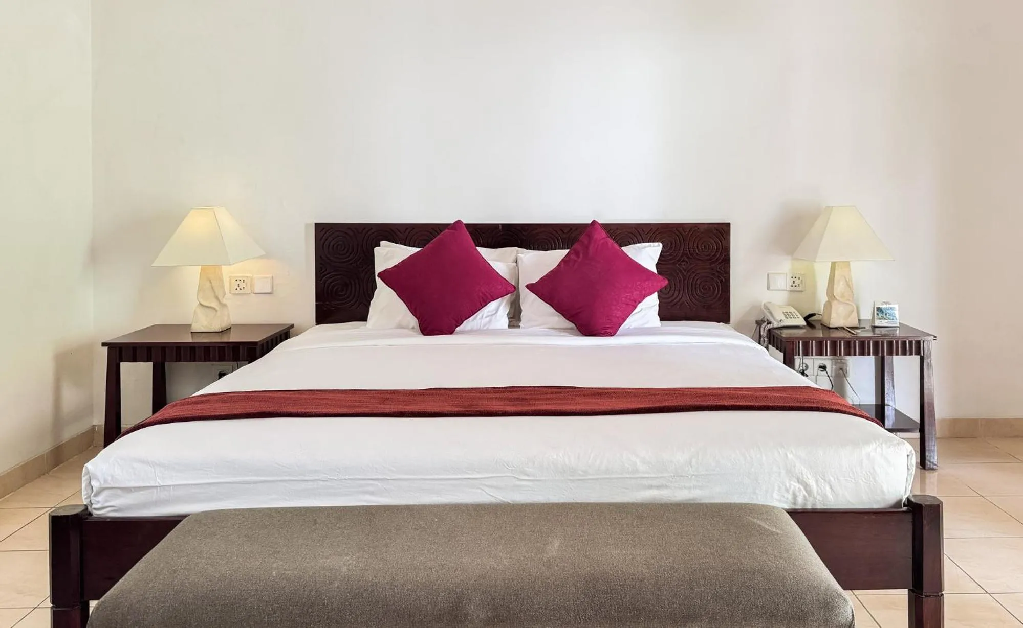 Bed in Legong Keraton Beach Hotel