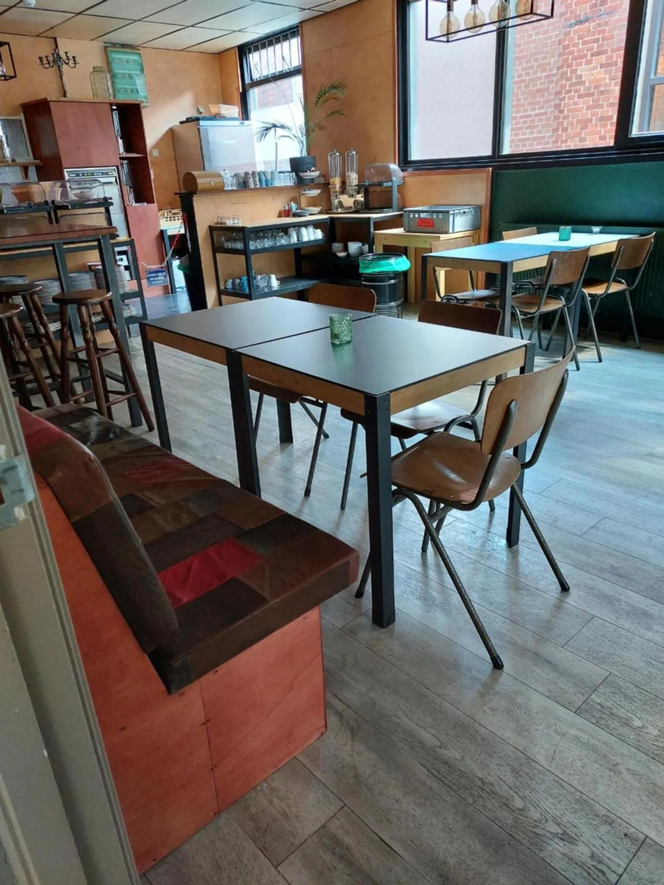 Dining area in Simplon Hostel