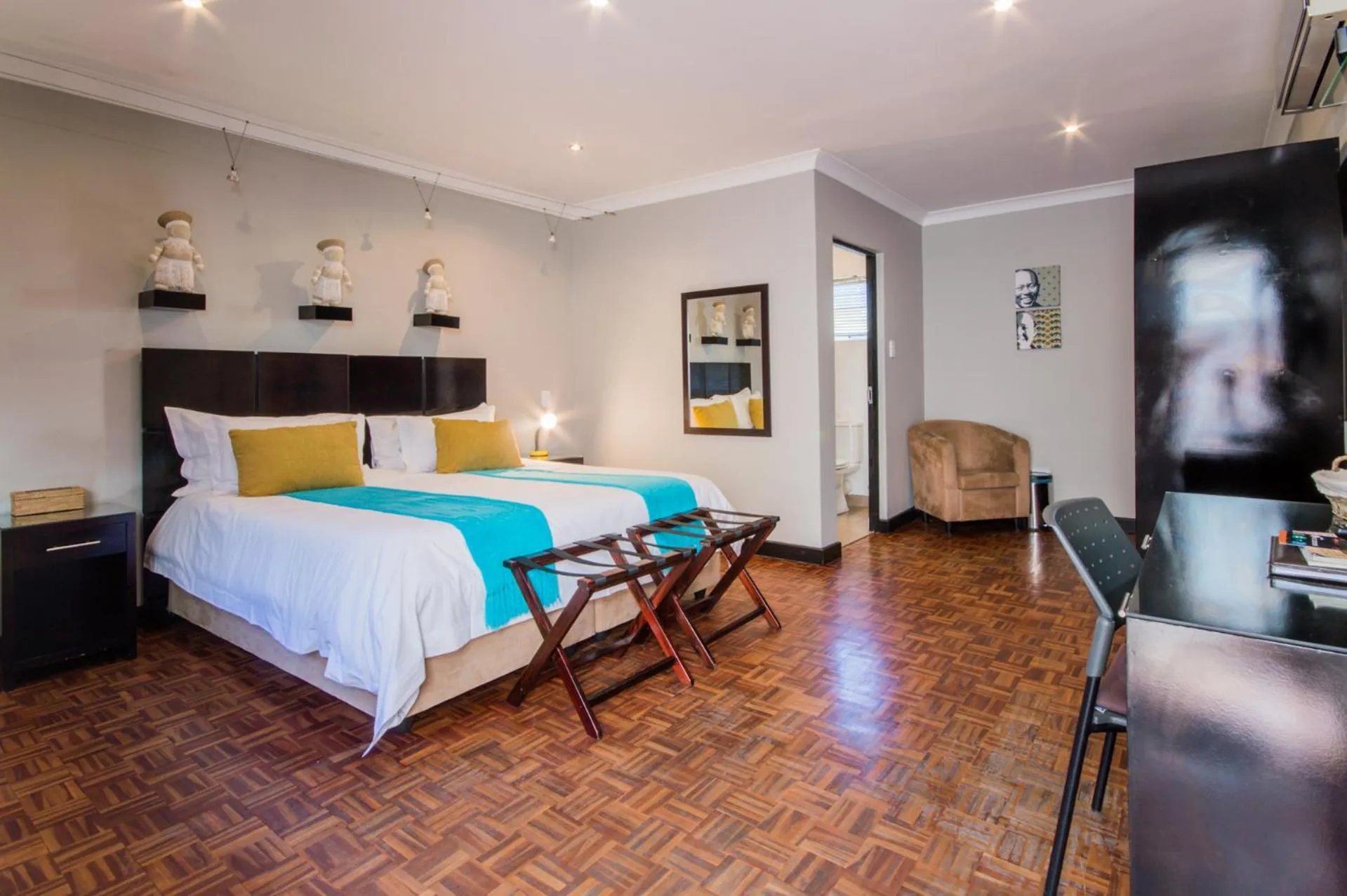 Bed in Glendower View Guest House