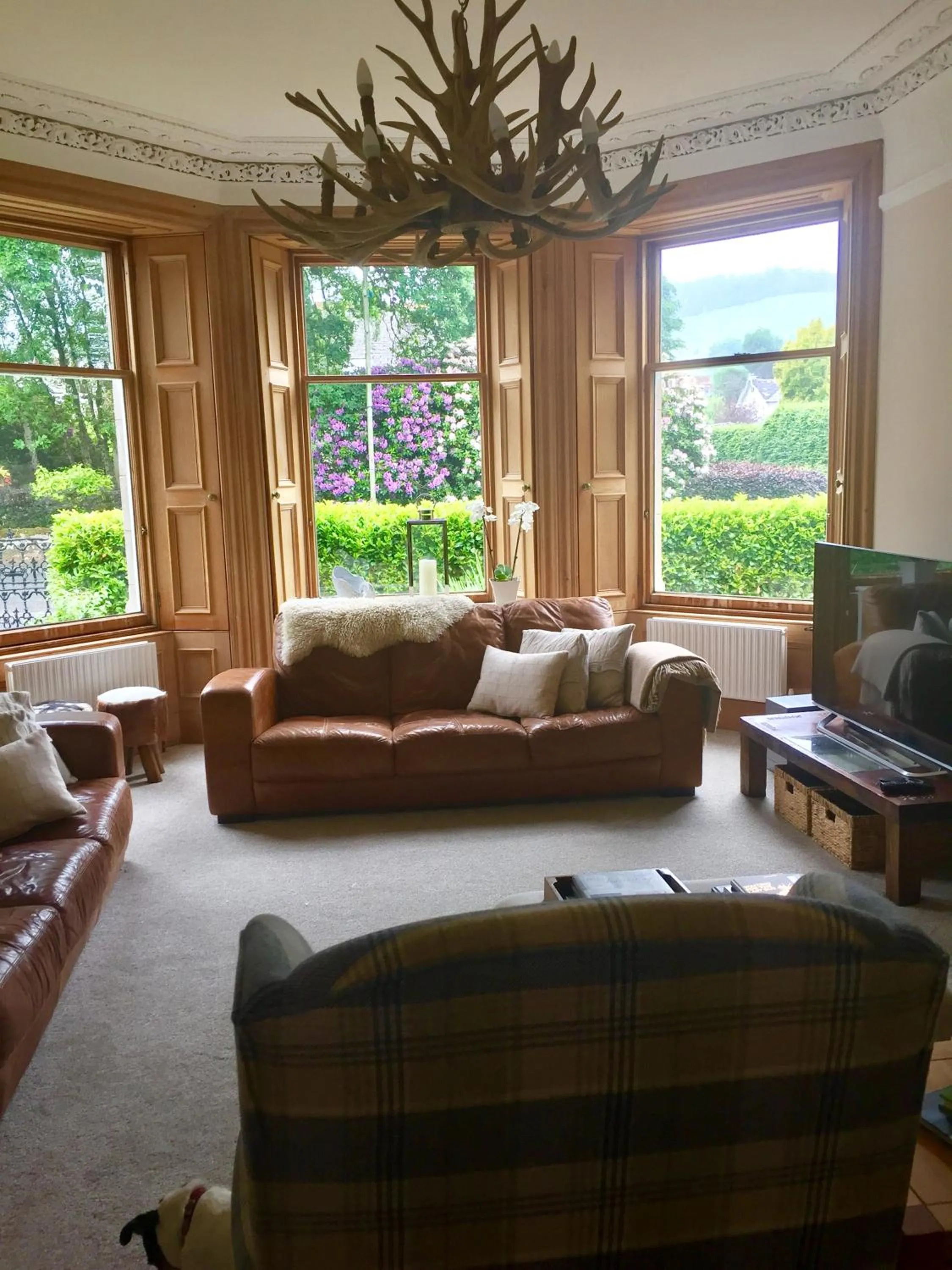 Living room in Fernbank House
