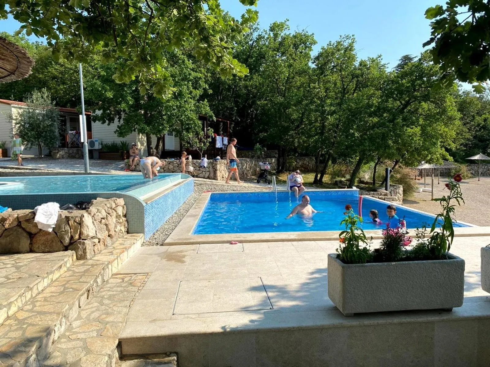 Swimming pool in Krk Mobile Homes