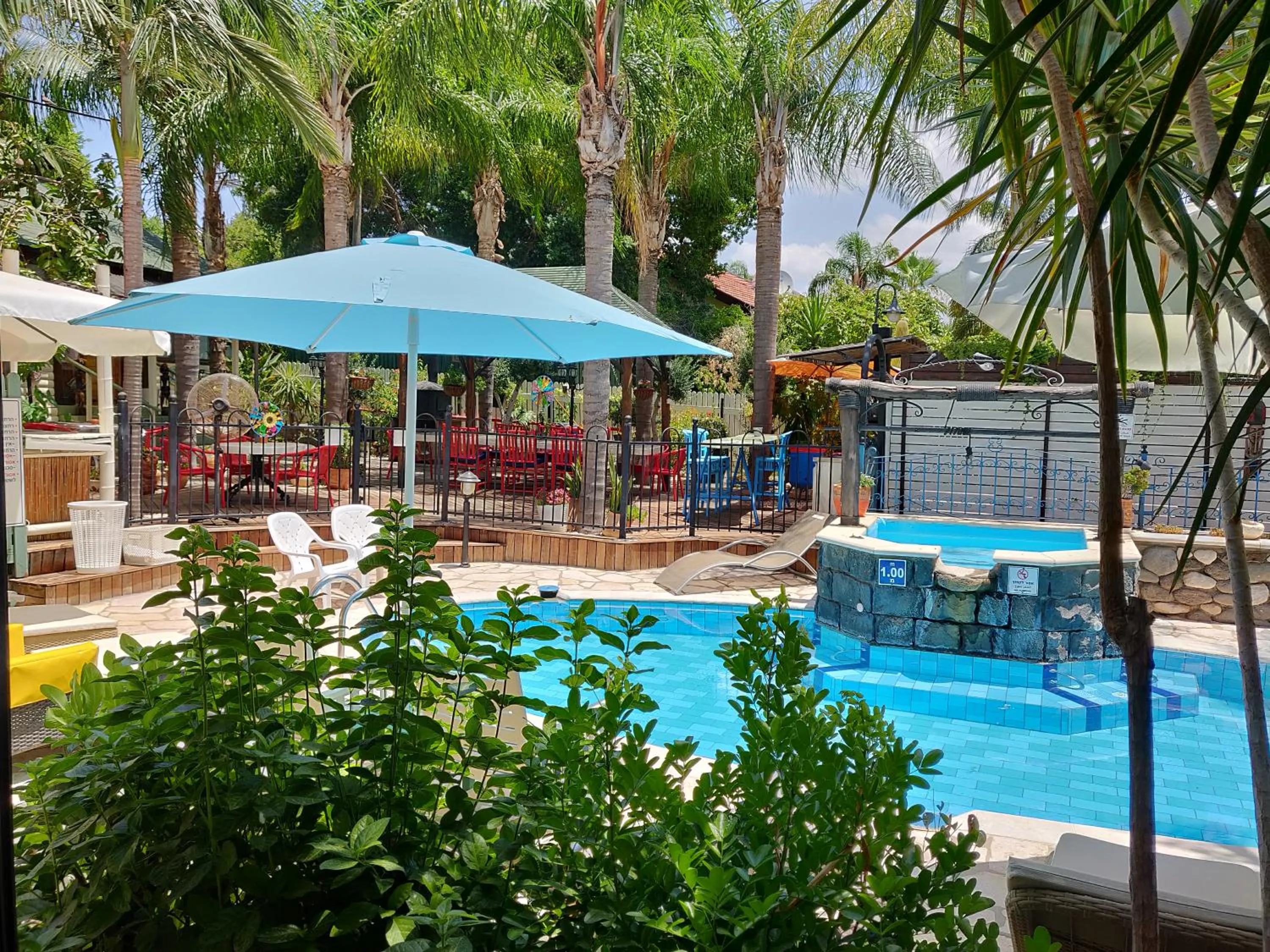 Pool view in Out of Africa Resort