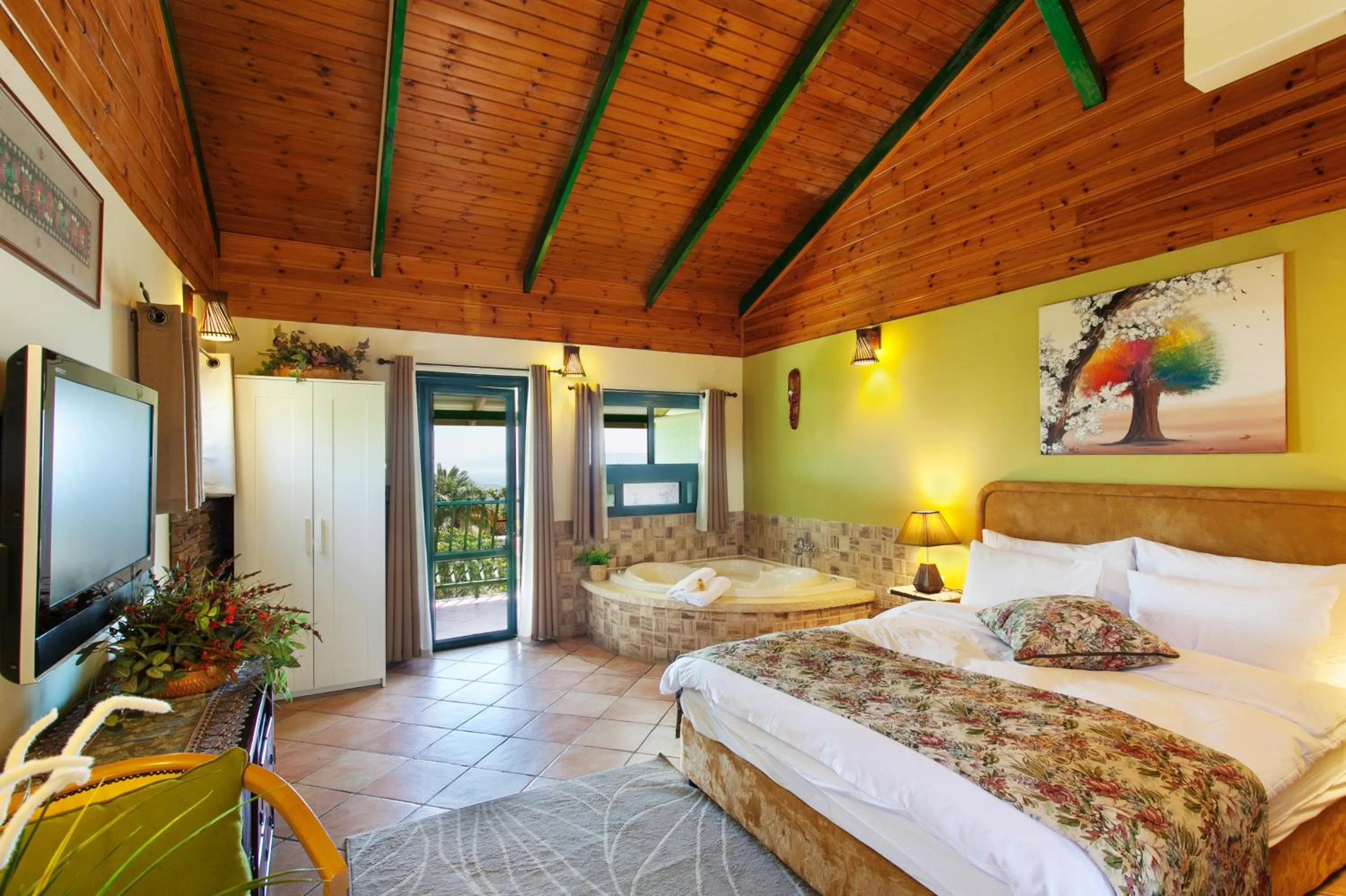 Living room, Bed in Out of Africa Resort