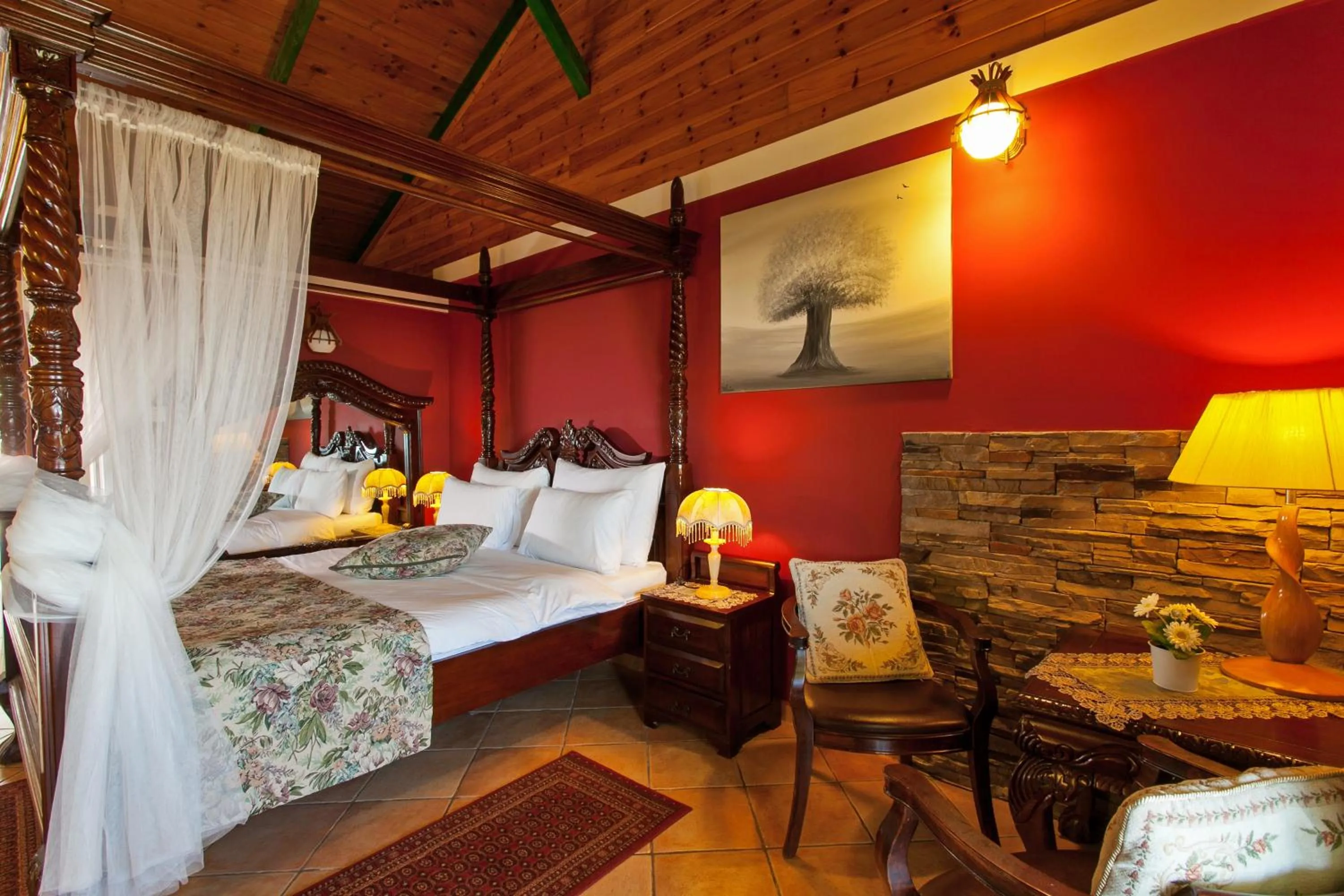 Bed in Out of Africa Resort