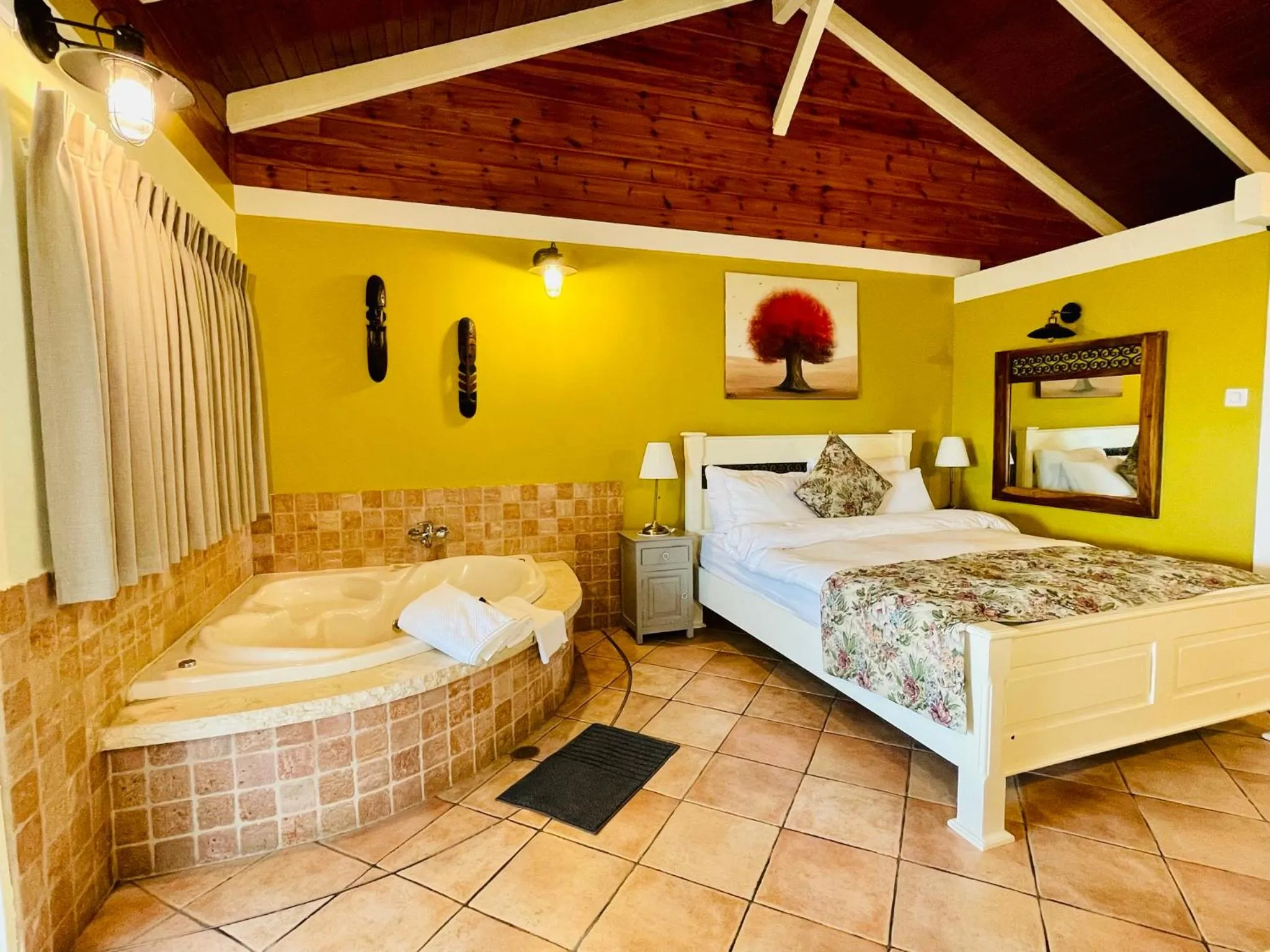 Living room, Bed in Out of Africa Resort