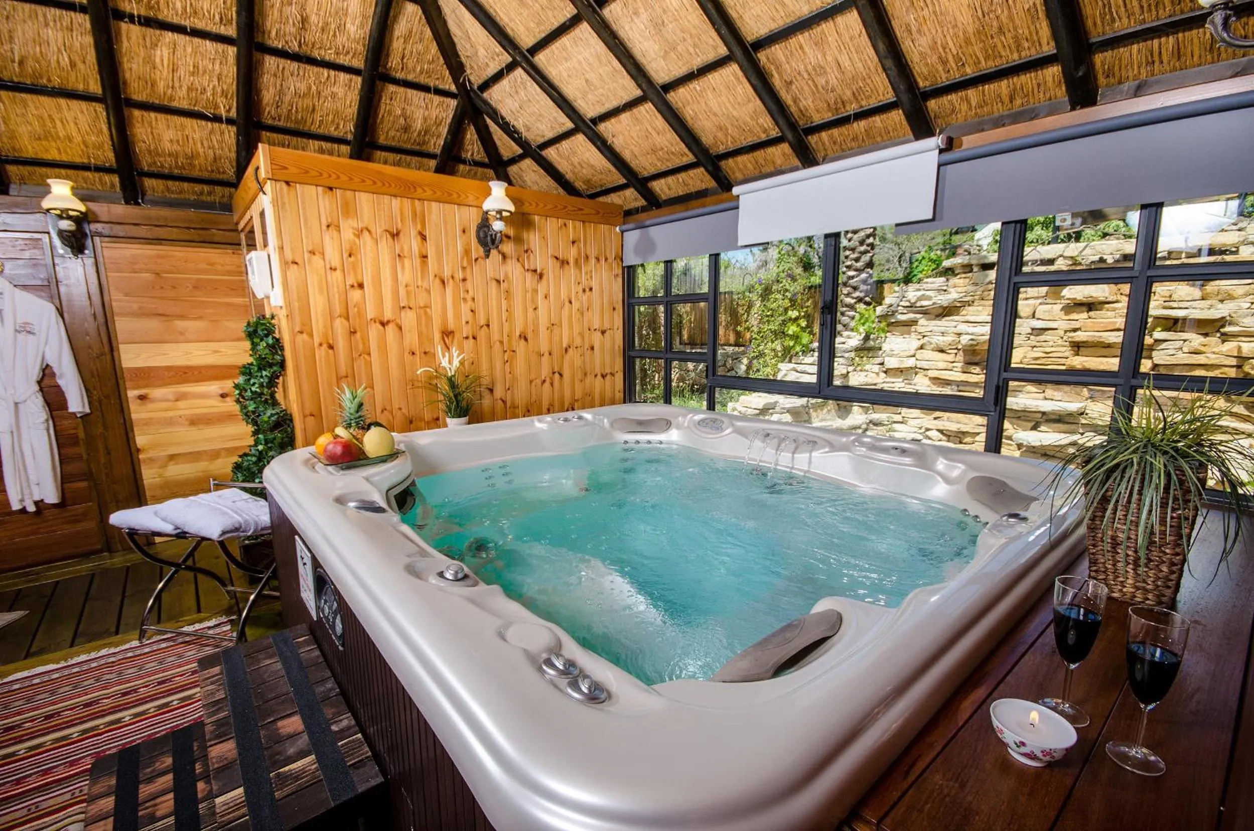 Hot Spring Bath in Out of Africa Resort