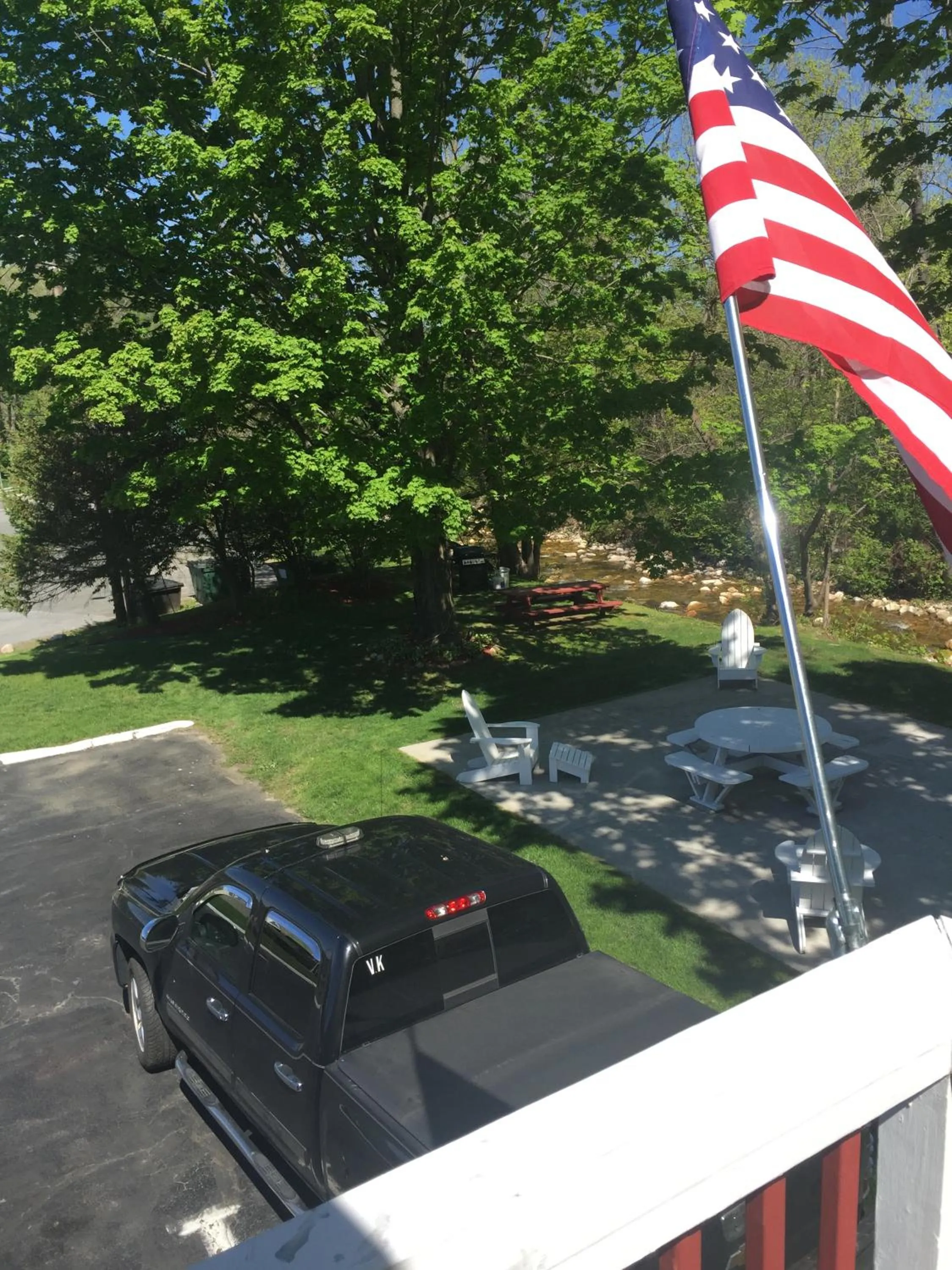 Patio in Cozy Corner Motel