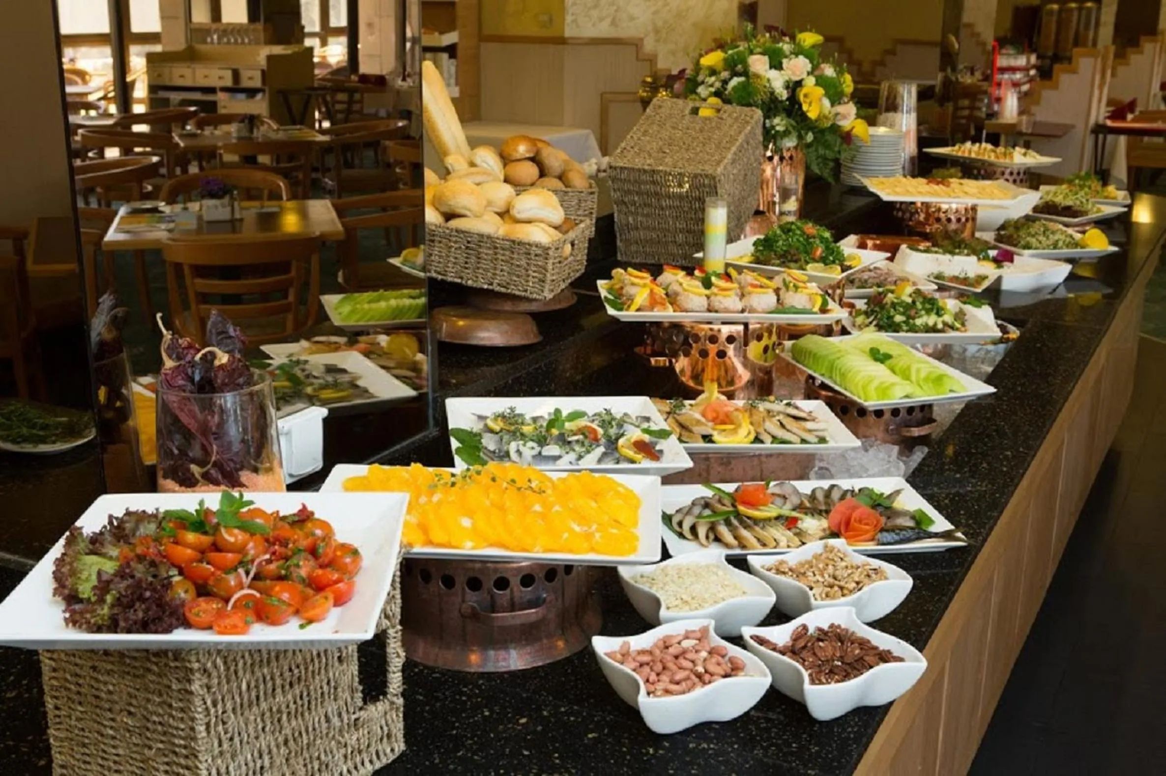 Buffet breakfast in Cassia Hotel Jerusalem