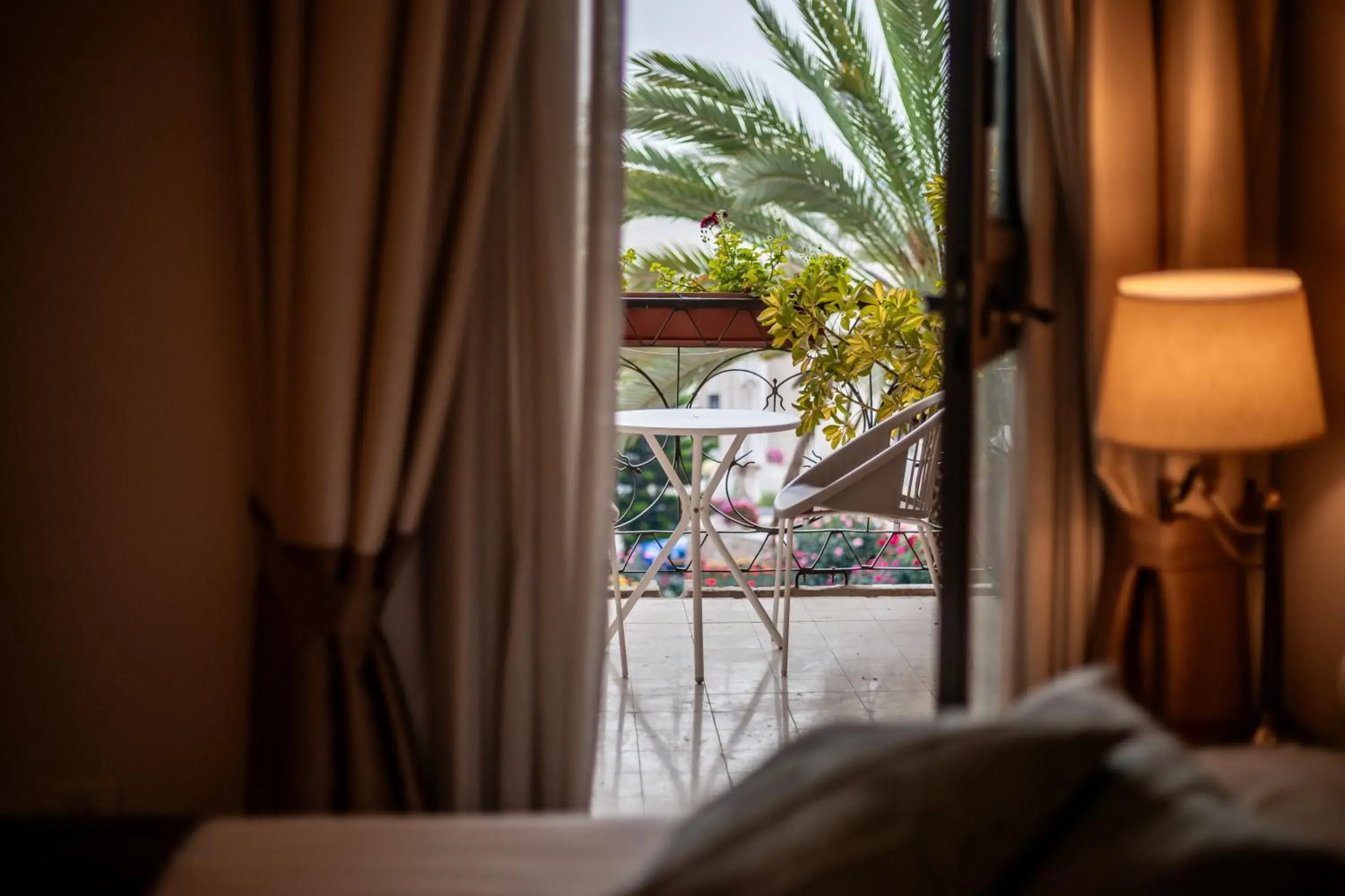 Twin Room with Balcony - single occupancy in Notre Dame of Jerusalem Center Twin Room with Balcony - single occupancy in Notre Dame of Jerusalem Center