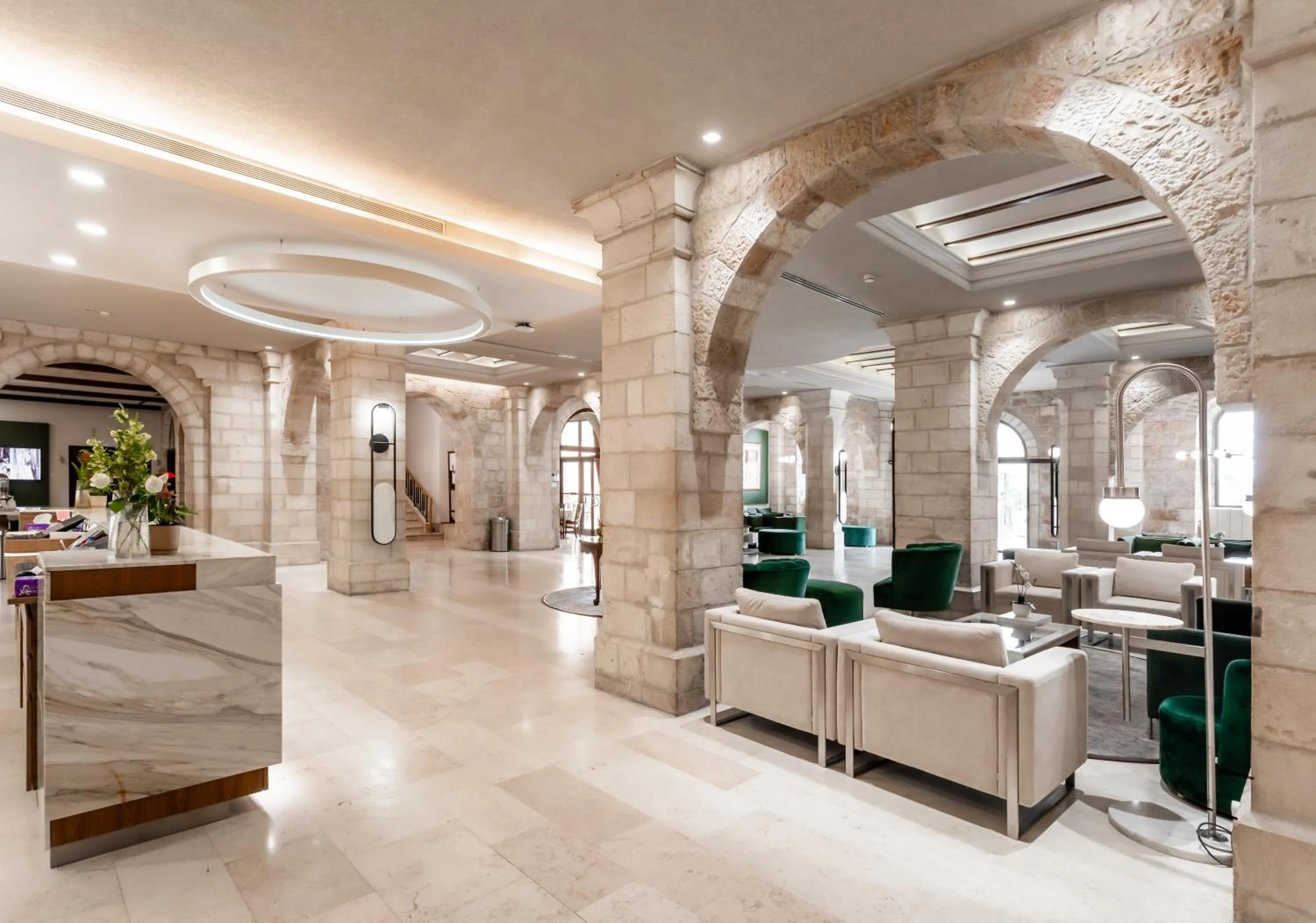 Lobby or reception in Notre Dame of Jerusalem Center