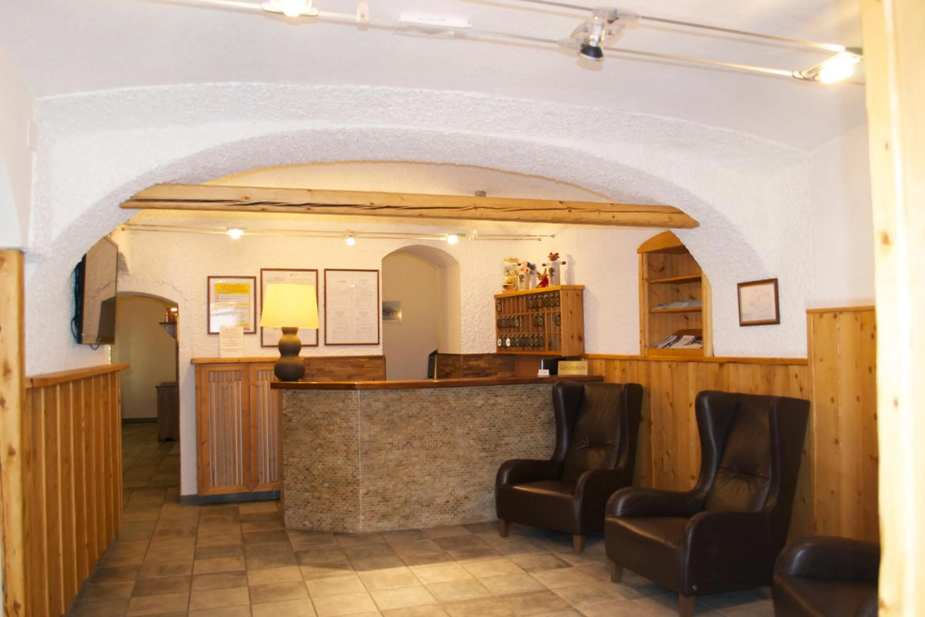 Lobby or reception in Hotel Raibl e Appartamenti