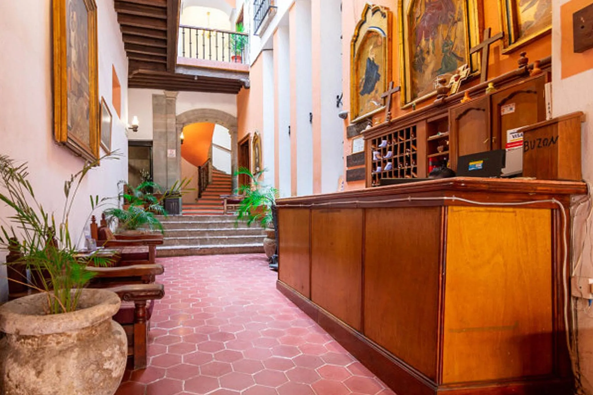 Lobby or reception in Hosteria del Frayle