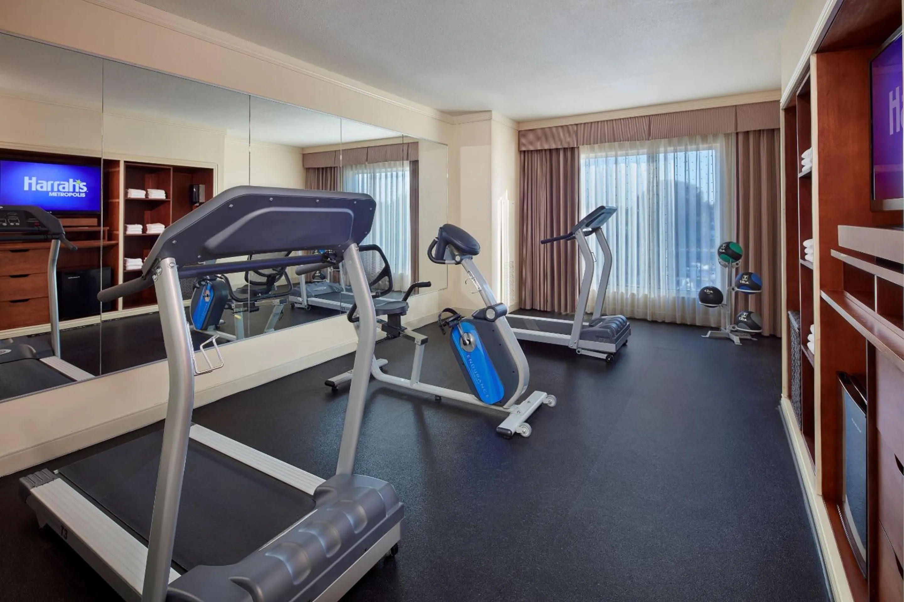 Fitness centre/facilities in Harrah's Metropolis, A Caesars Destination