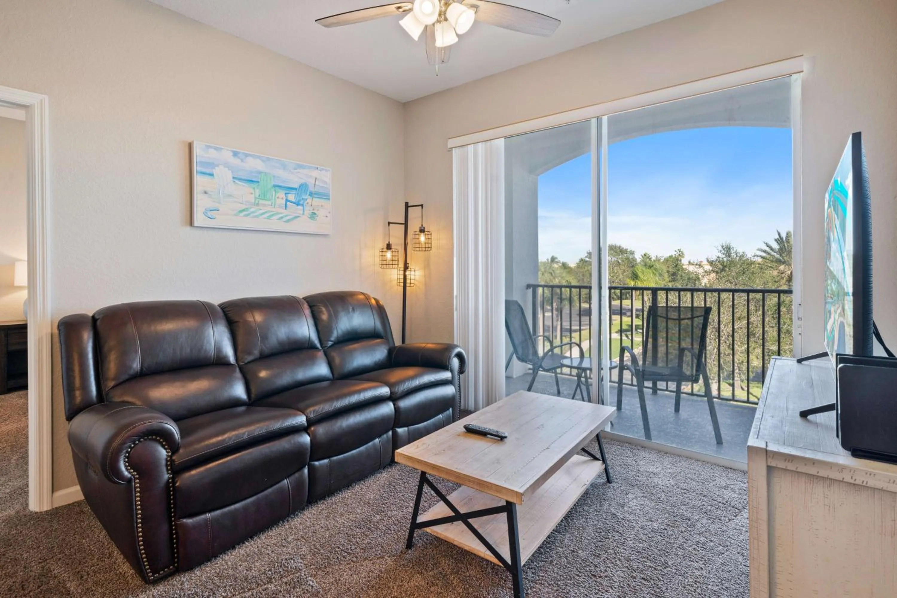 Living room in Orlando Resort Rentals at Universal Boulevard