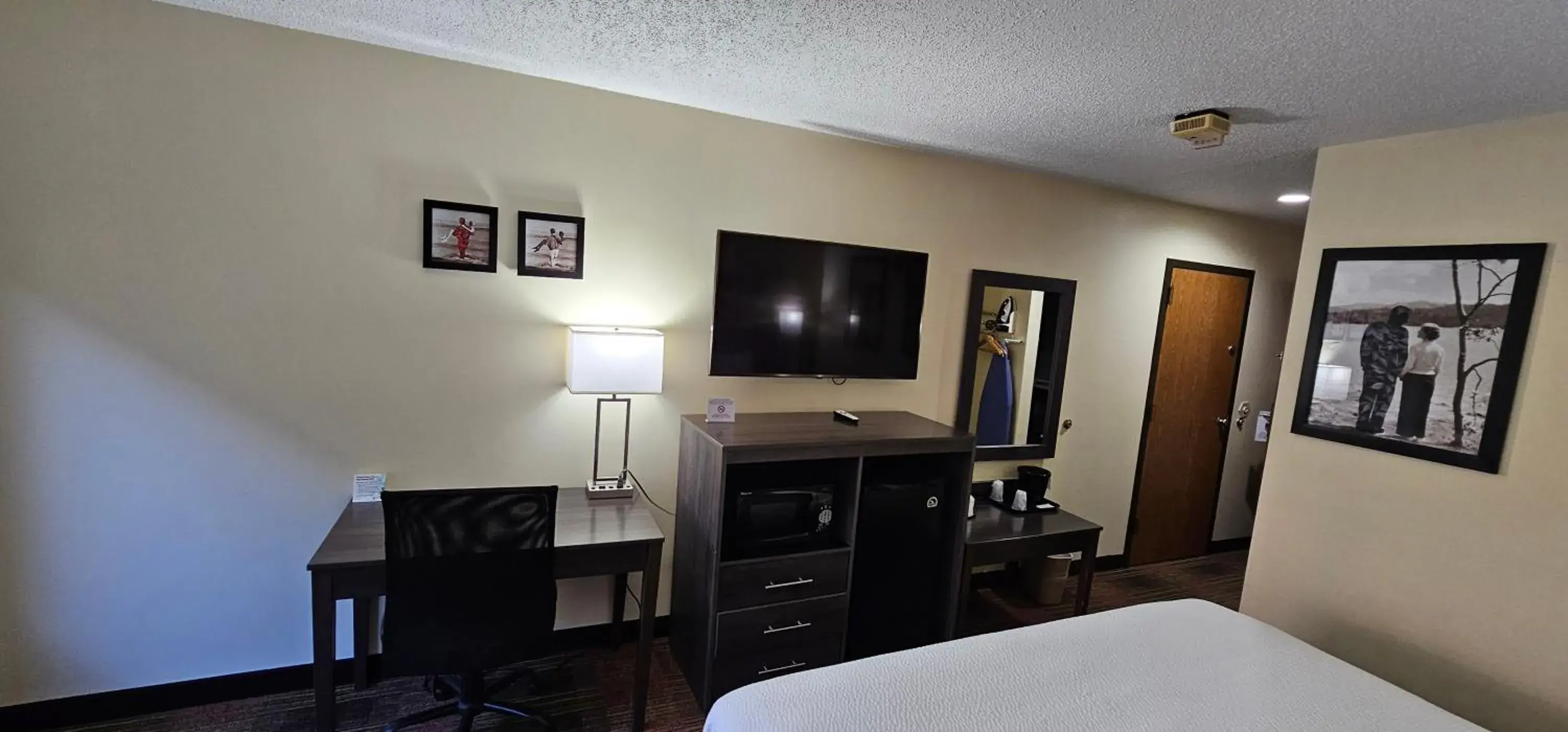 1 King Bed, Mobility Accessible Room, Bathtub w/ Grab Bars, Non-Smoking in AmericInn by Wyndham Fort Atkinson 1 King Bed, Mobility Accessible Room, Bathtub w/ Grab Bars, Non-Smoking in AmericInn by Wyndham Fort Atkinson