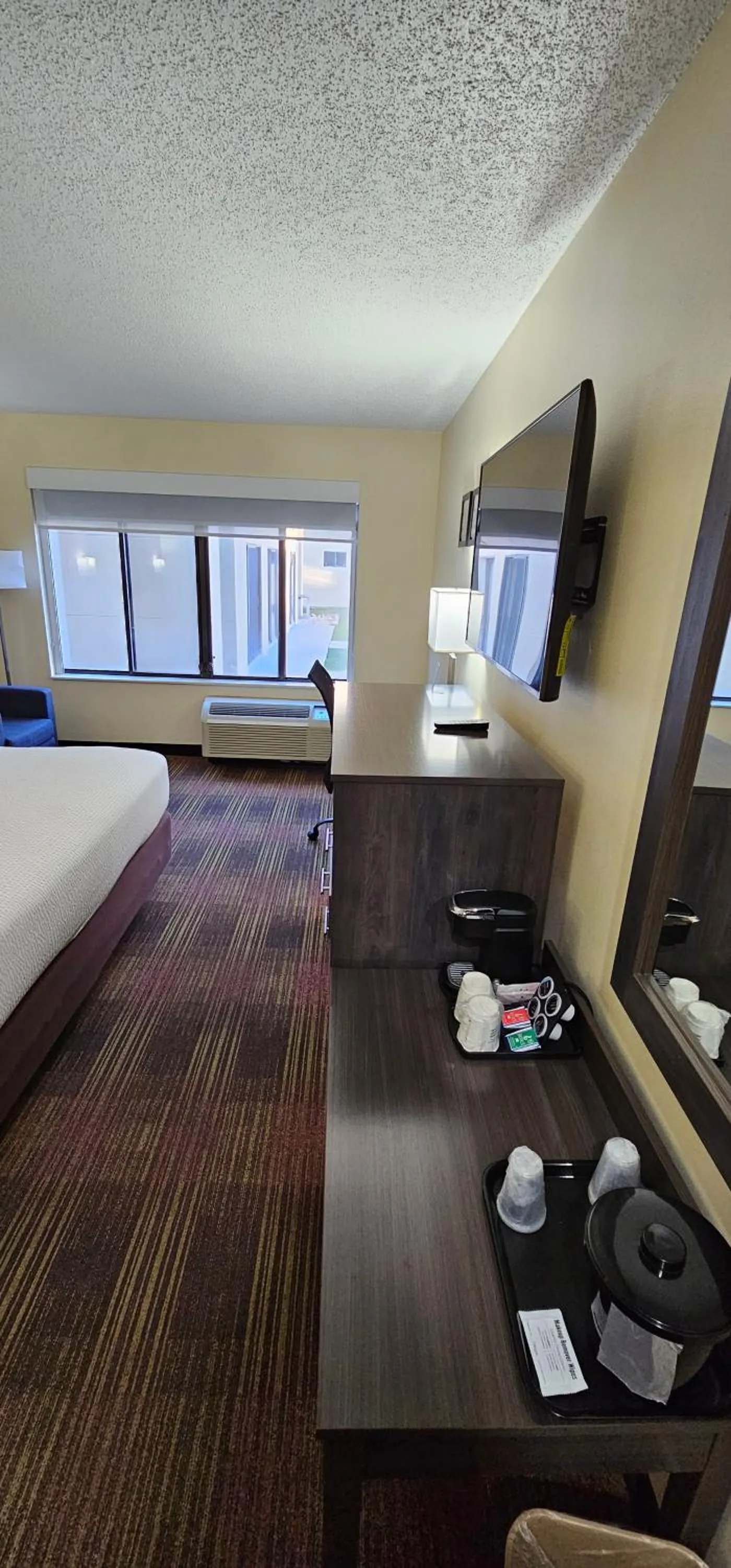 TV and multimedia, Bed in AmericInn by Wyndham Fort Atkinson