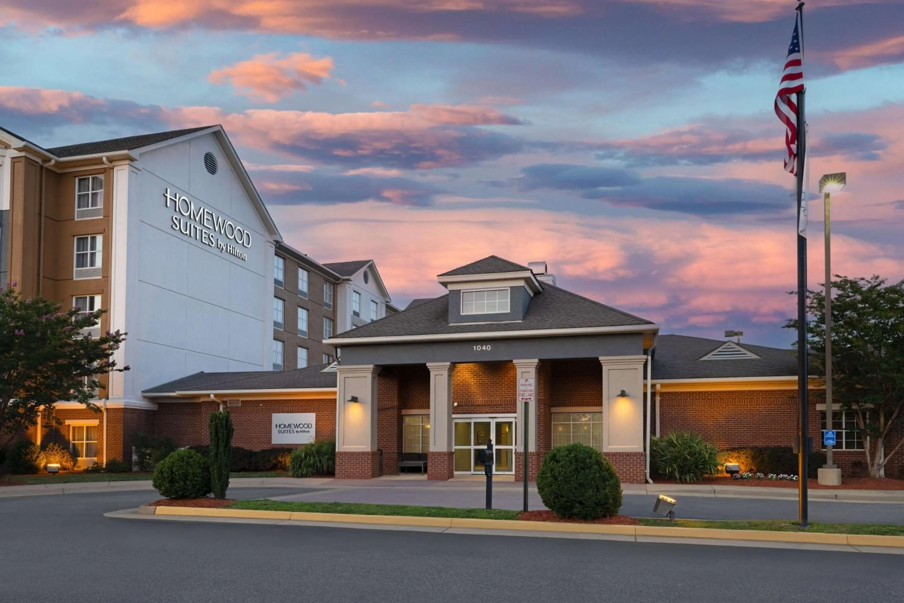 Property building in Homewood Suites Fredericksburg