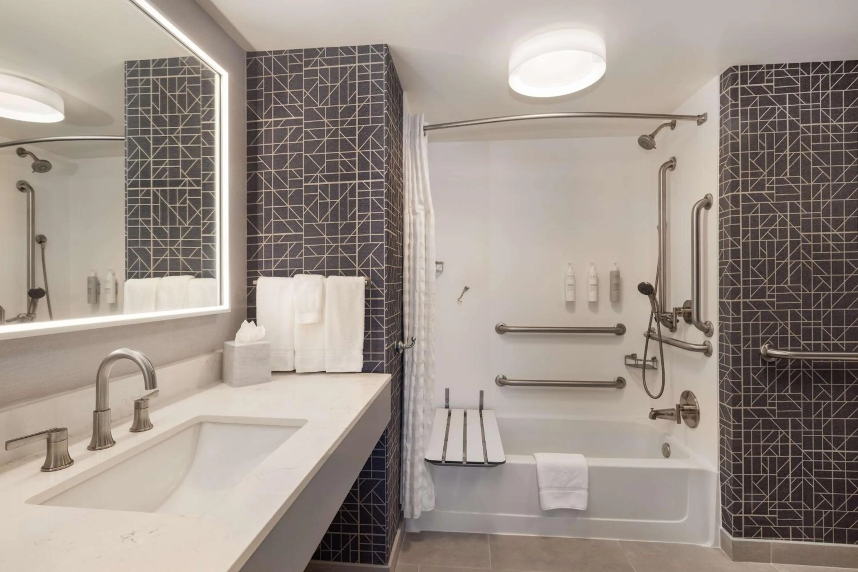 Bathroom in Homewood Suites Fredericksburg