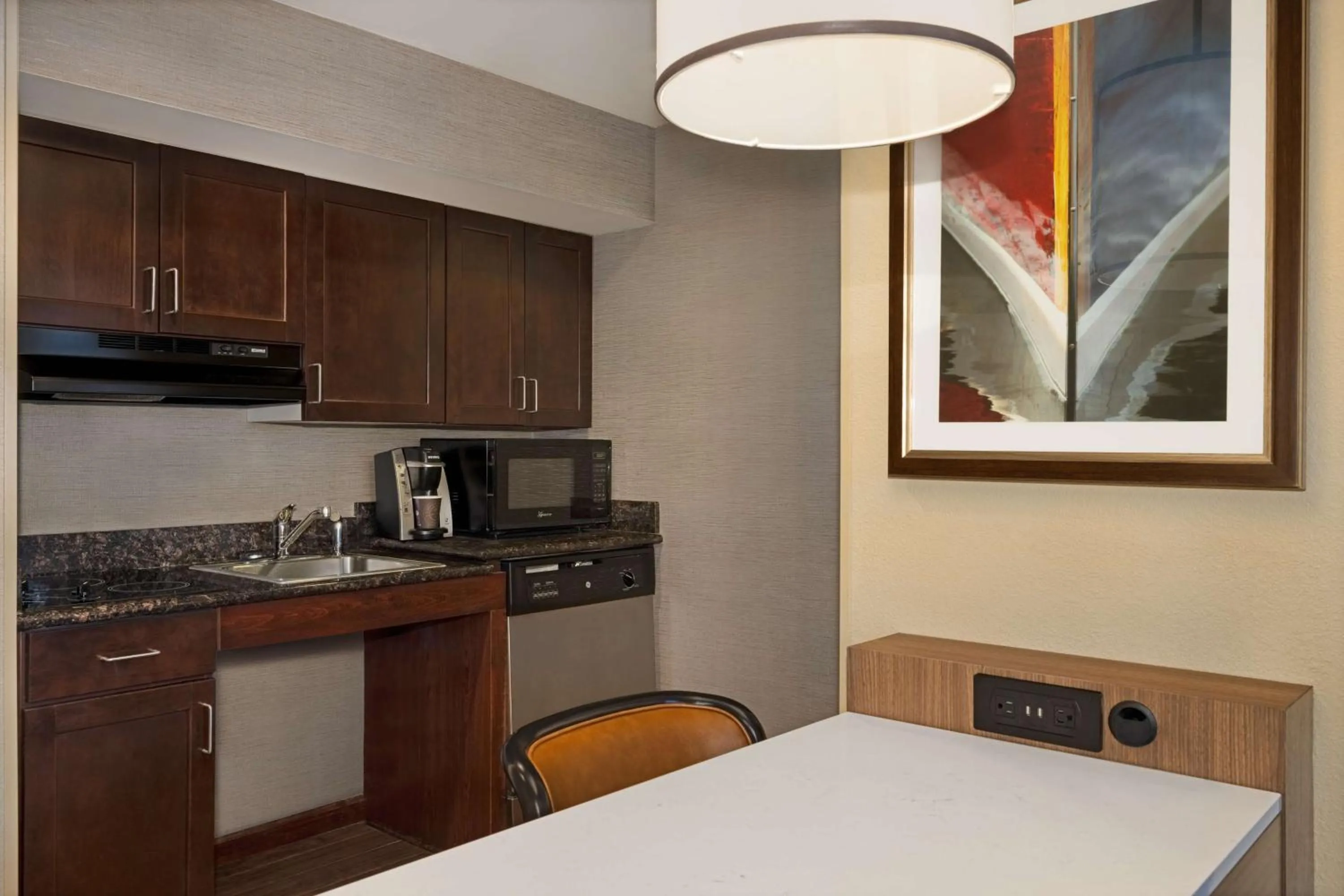 Kitchen or kitchenette in Homewood Suites Fredericksburg