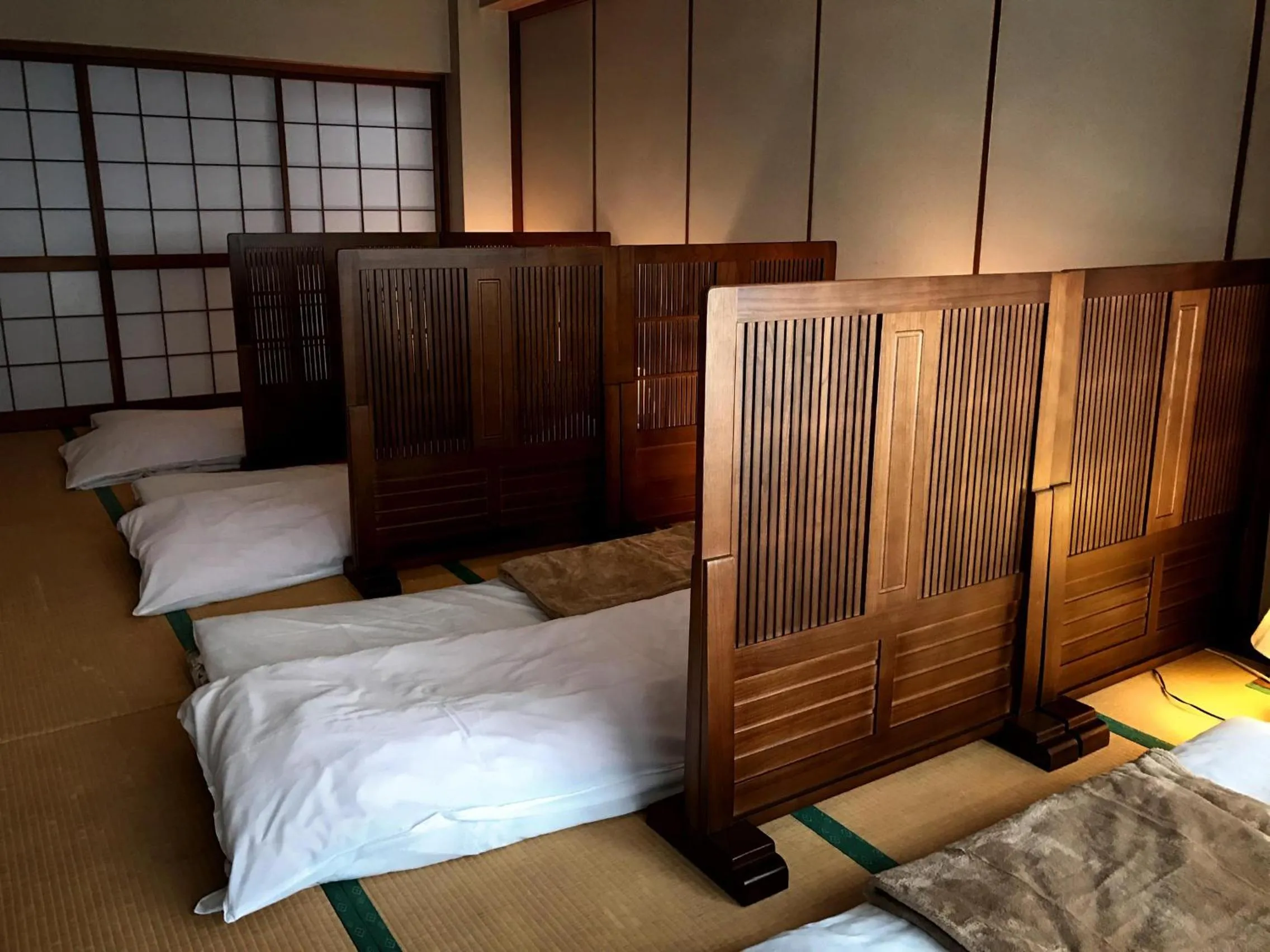Bed in Oyado Matsubaya