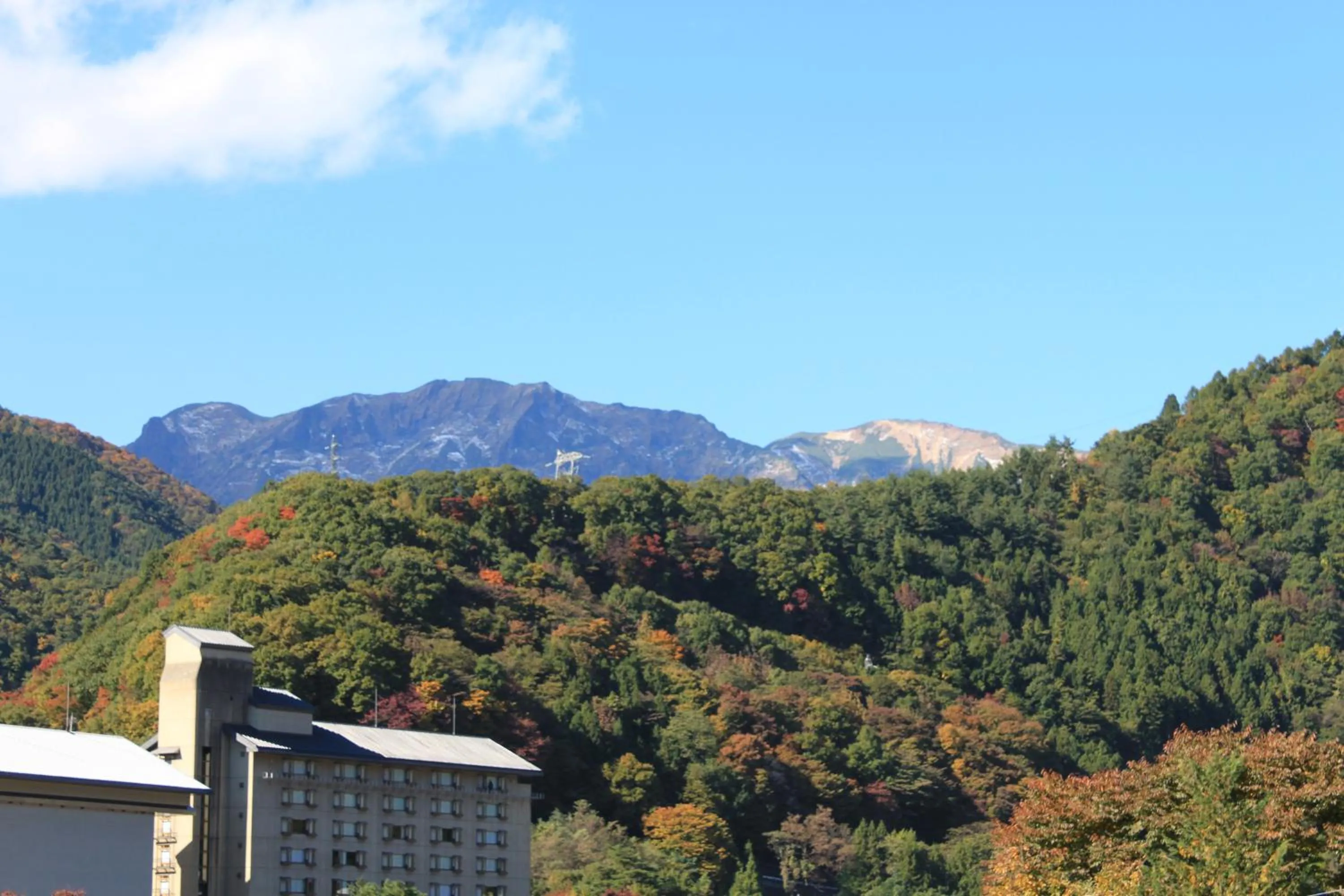 Mountain view in Oyado Matsubaya