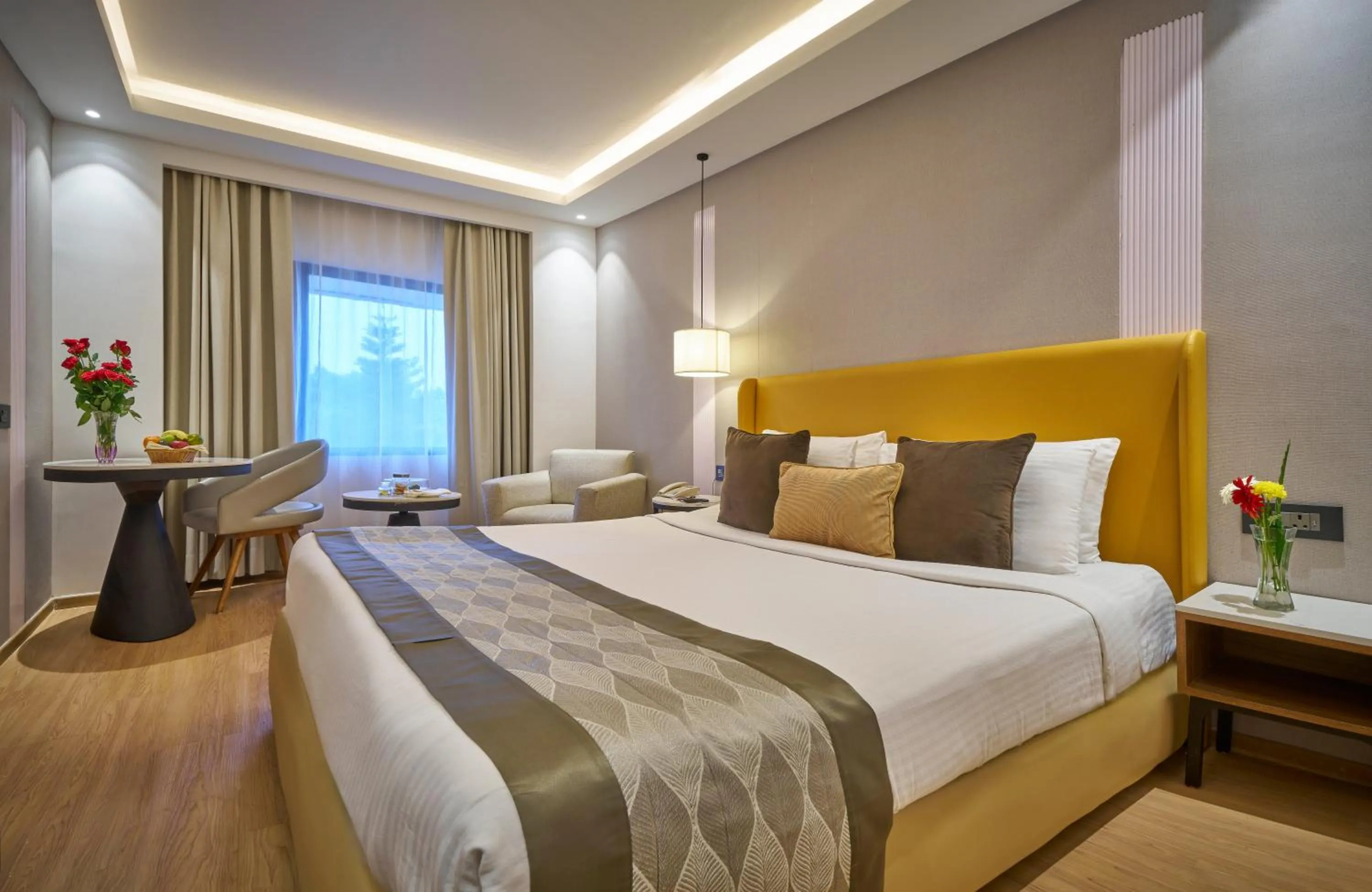 Bed in Hotel Hindusthan International, Bhubaneswar