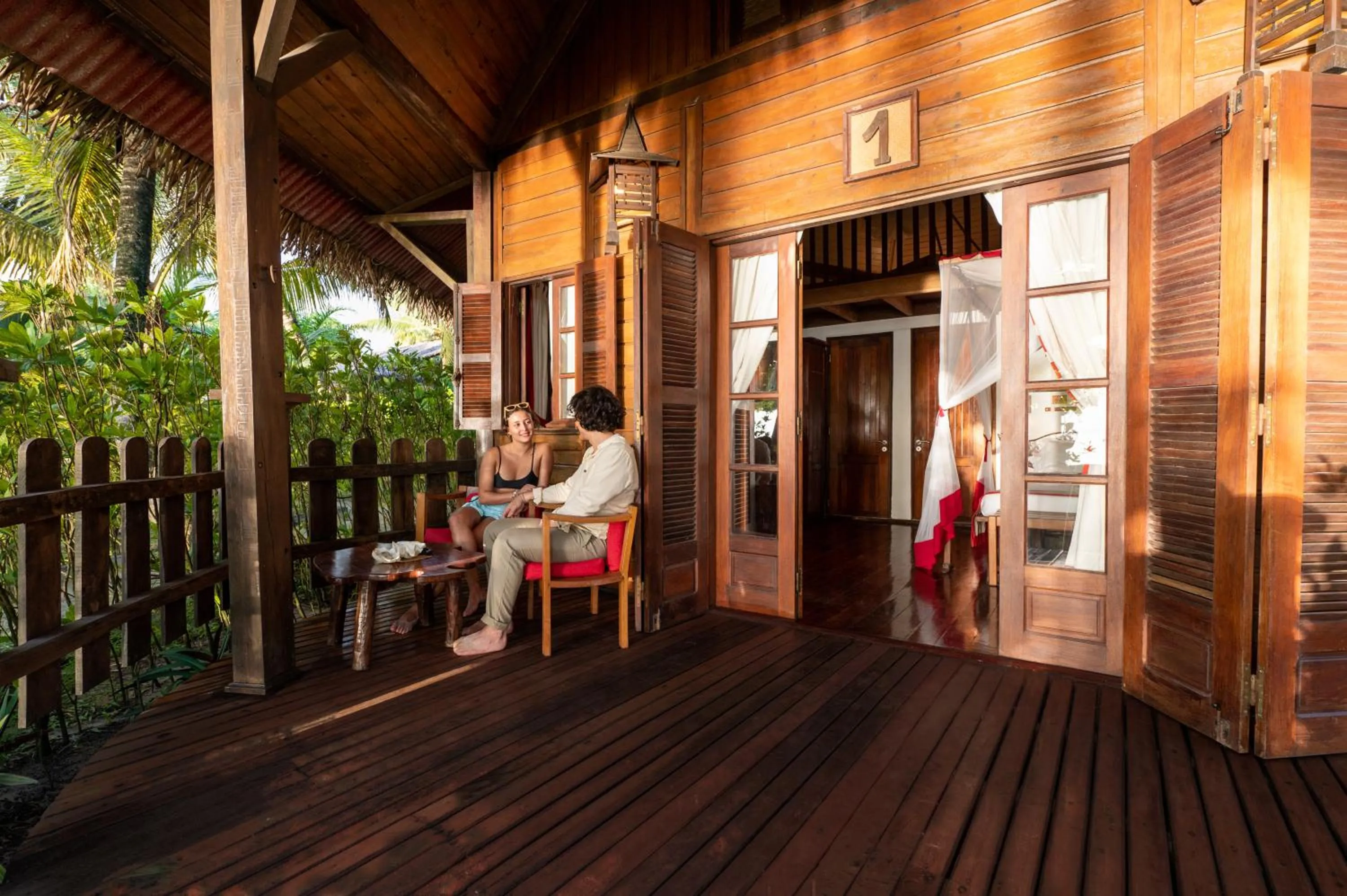 Patio in Princesse Bora Lodge & Spa