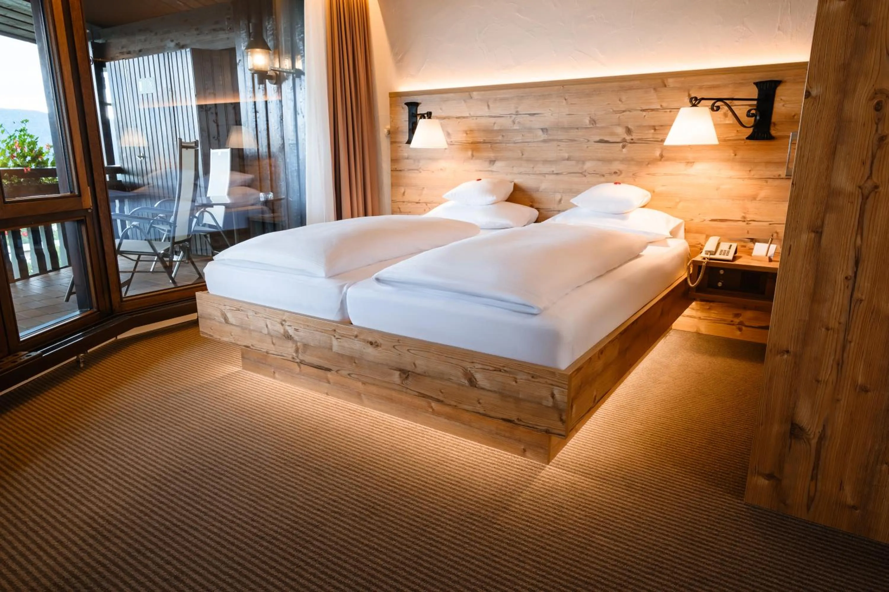 Bed in Hotel Vier Jahreszeiten am Schluchsee