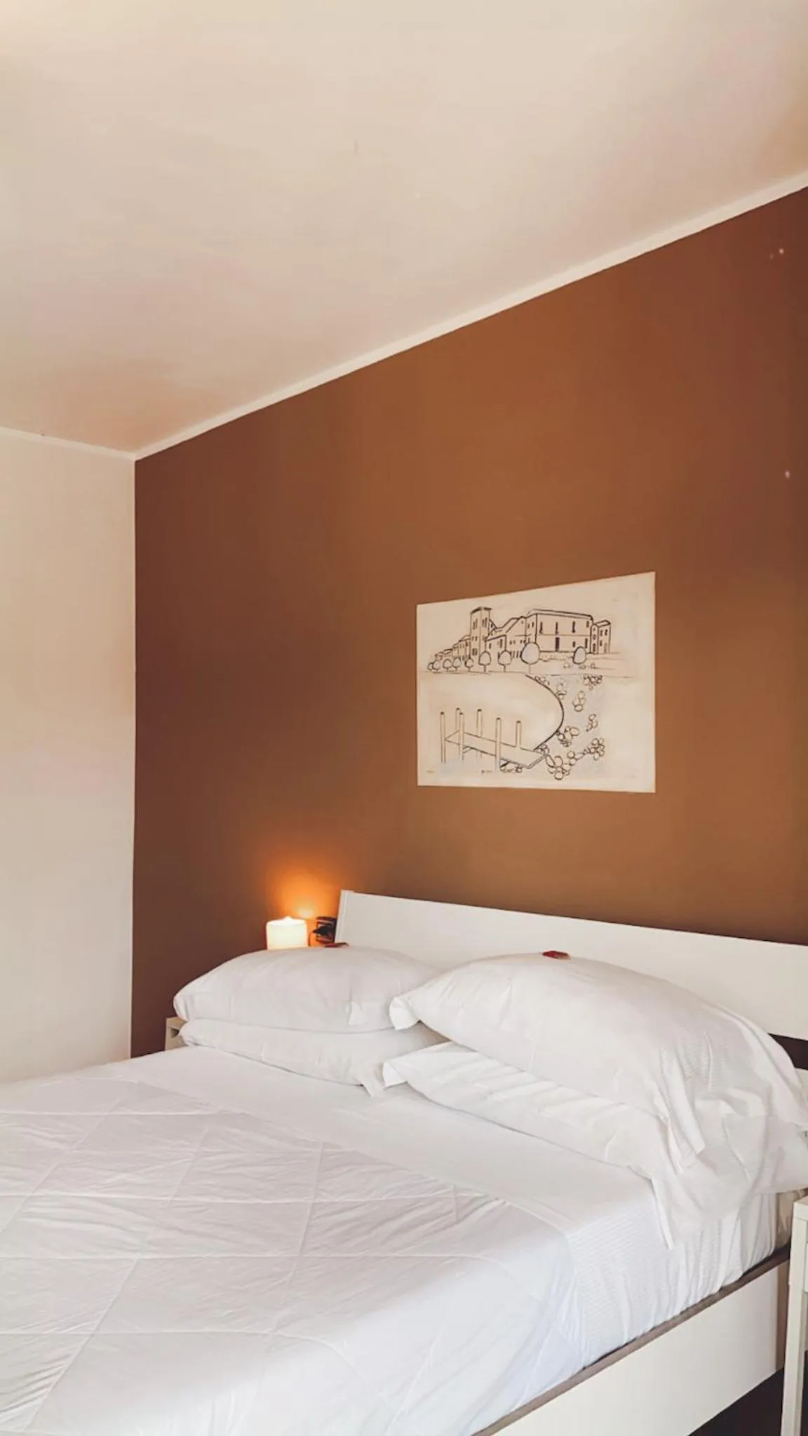 Bed in Hotel Fontaine Bleue