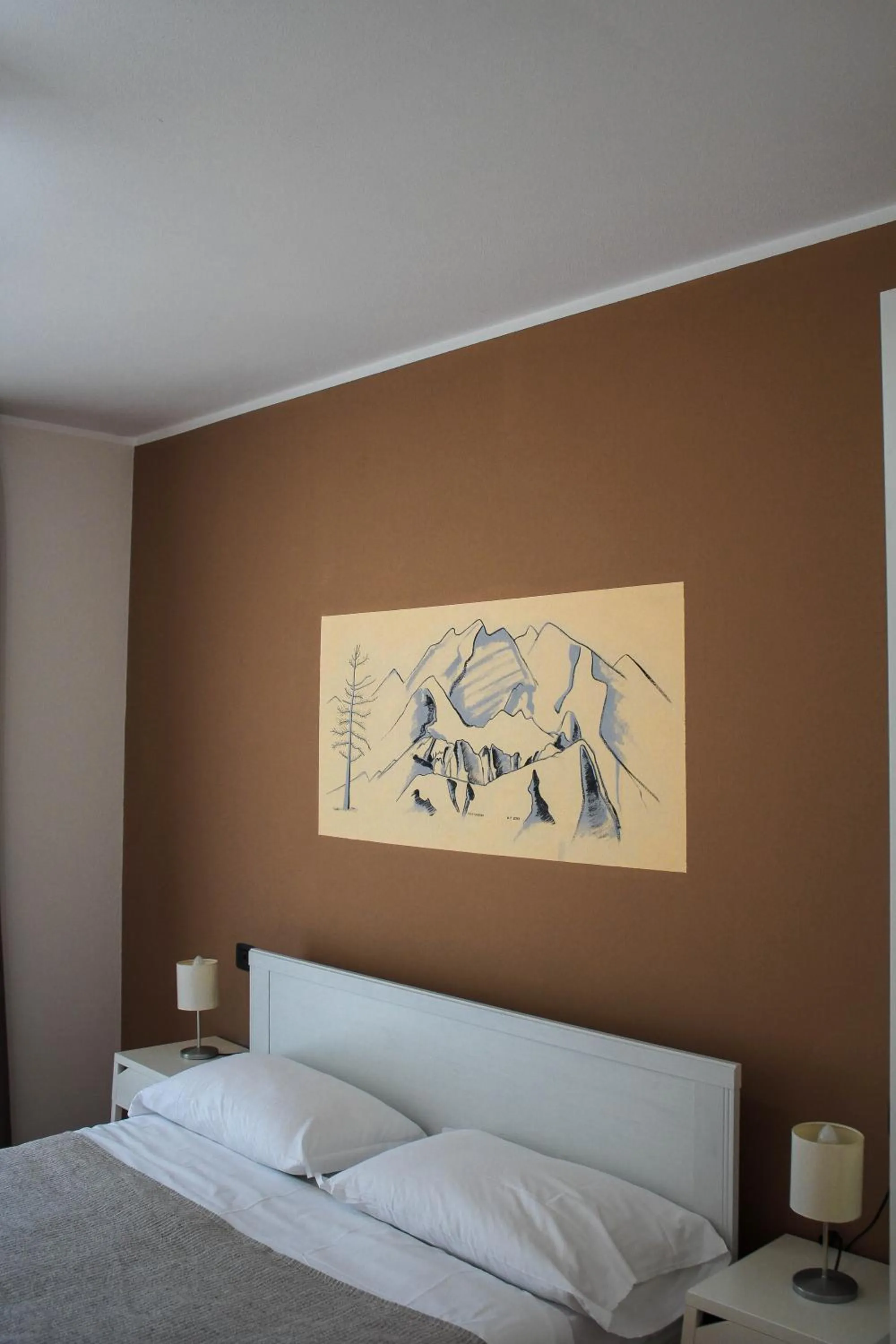 Bed in Hotel Fontaine Bleue