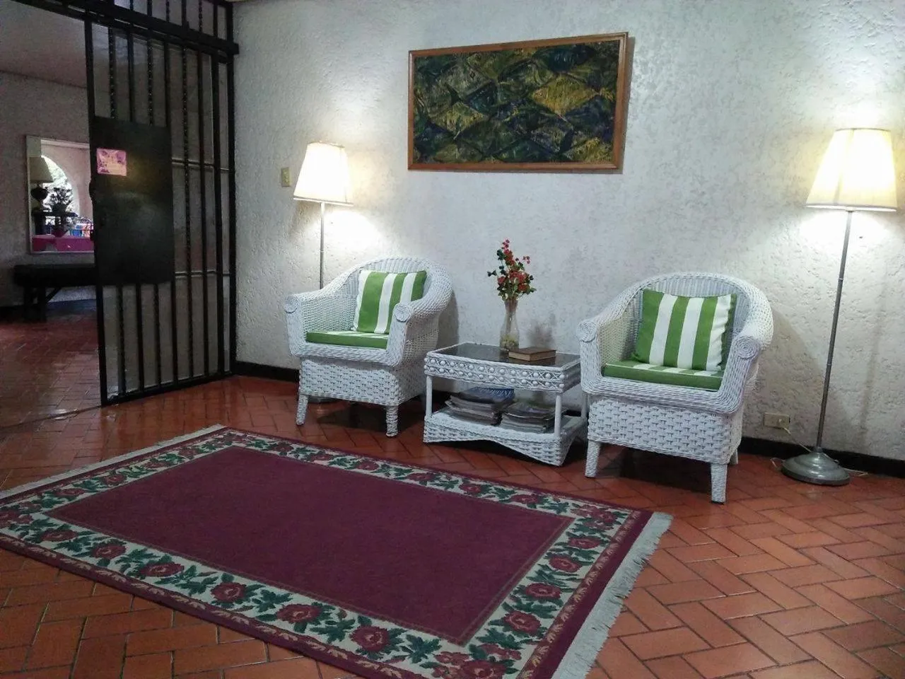 Seating area in Casa Joaquin BnB