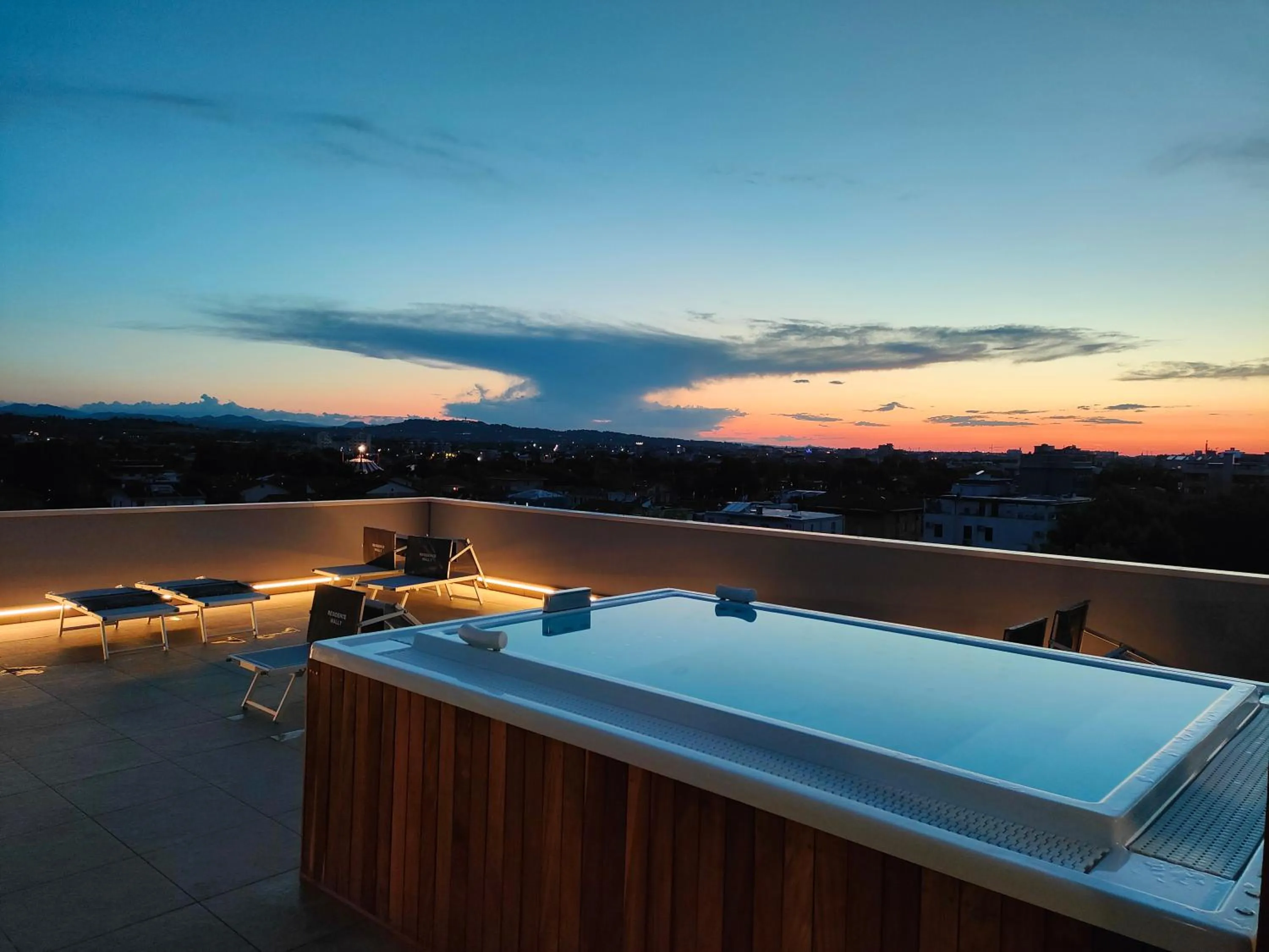 Hot Tub in Wally Residence