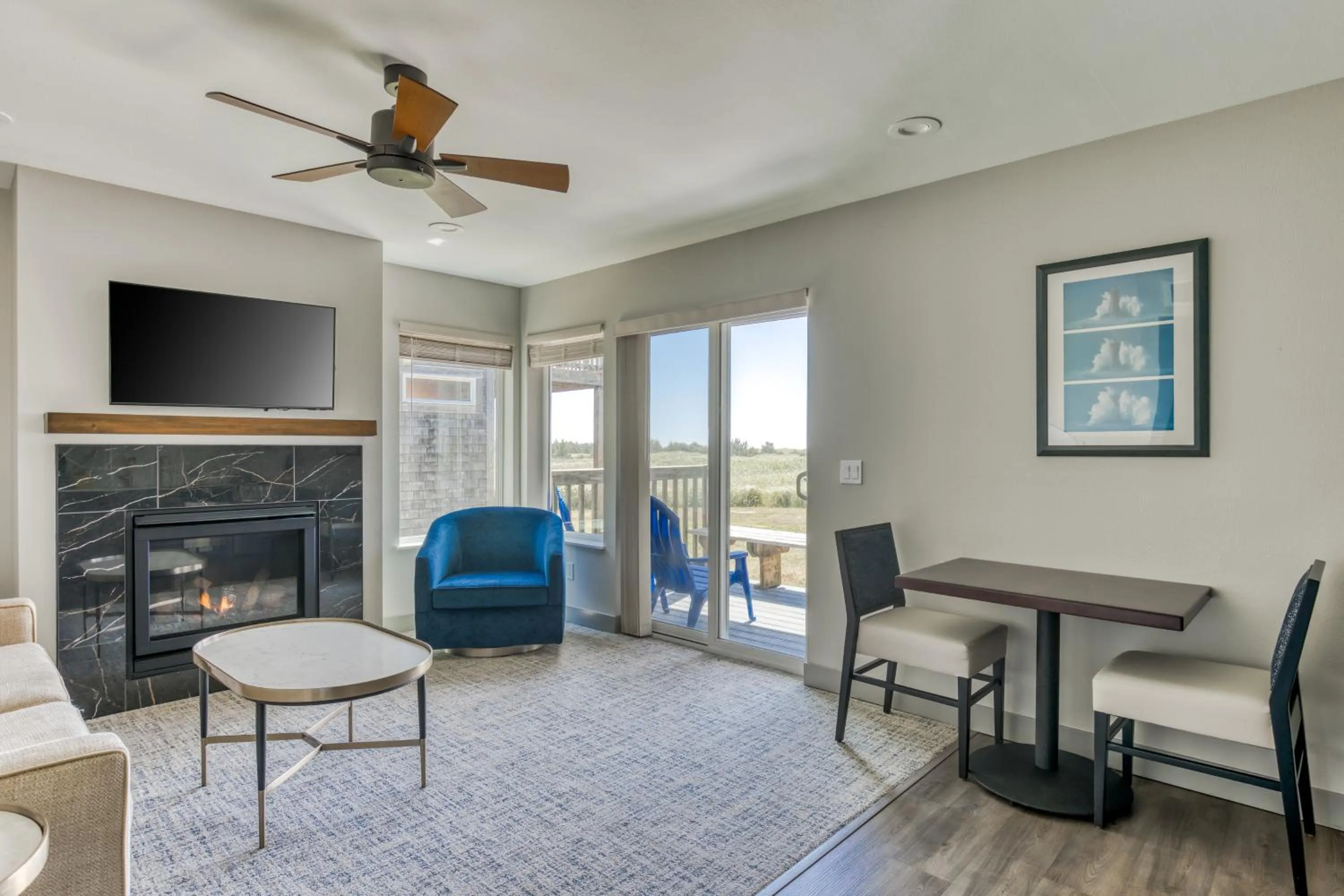 Living room in Lighthouse Oceanfront Resort