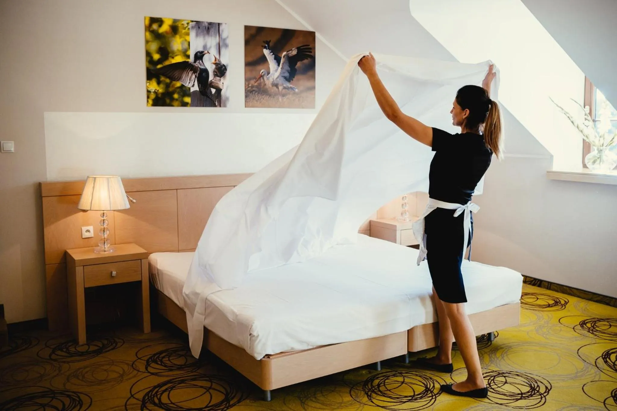 Bed in Hanza Pałac Wellness & SPA