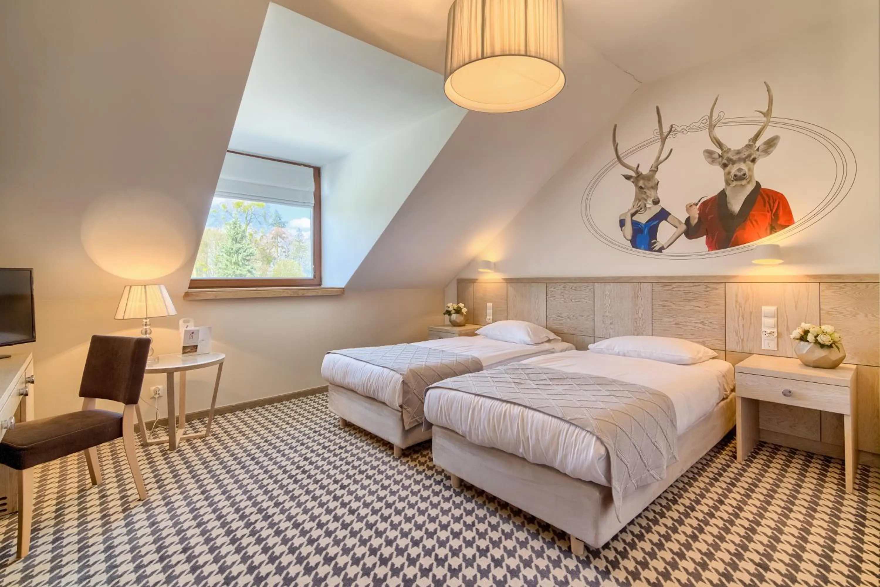 Bed in Hanza Pałac Wellness & SPA