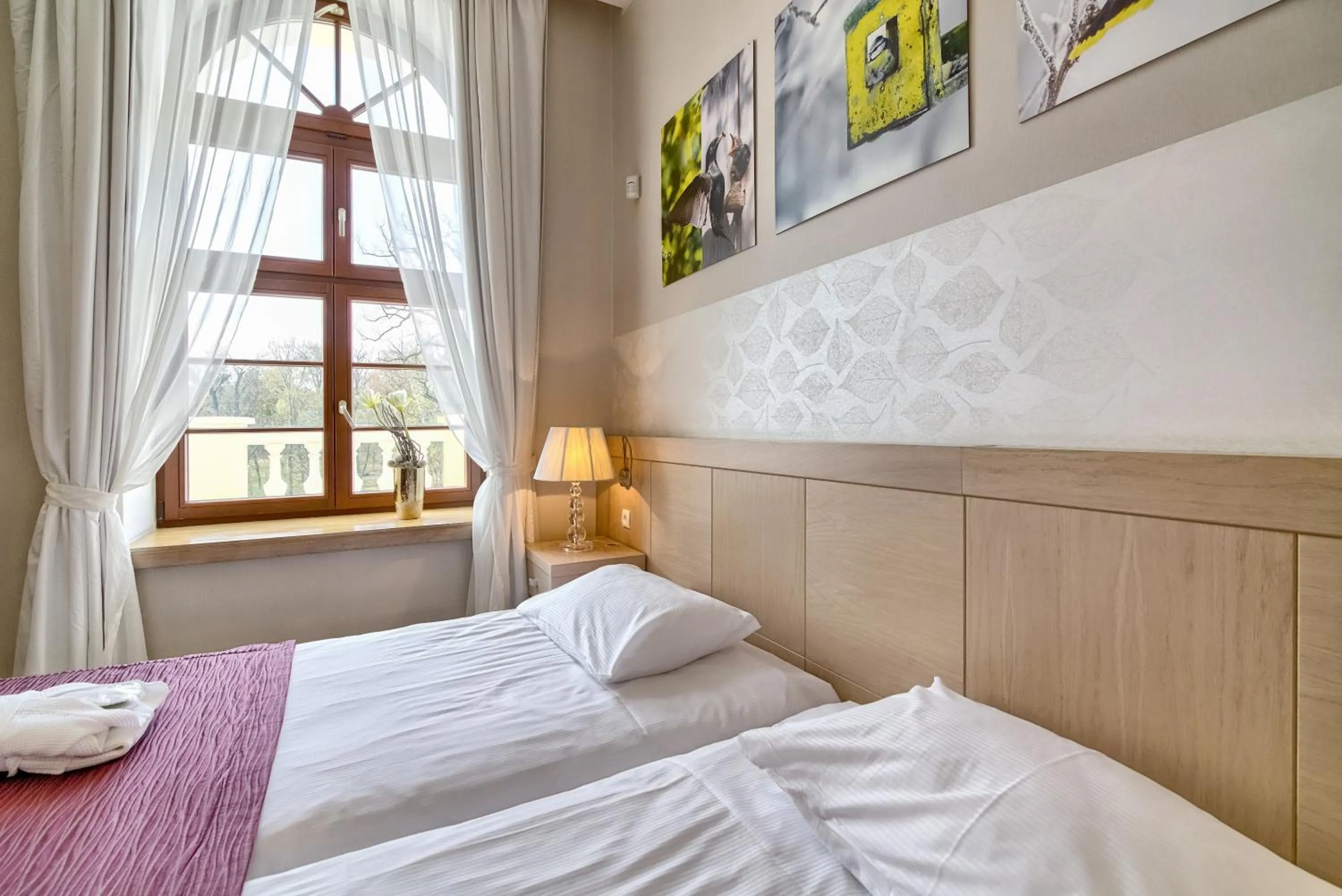 Bed in Hanza Pałac Wellness & SPA