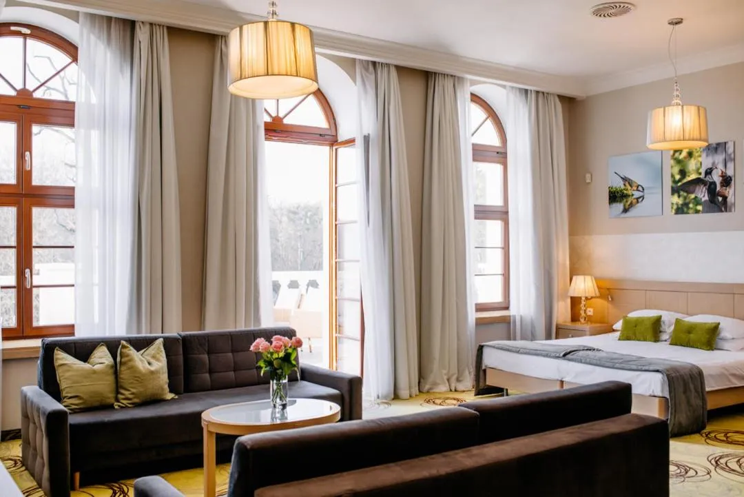 Bed in Hanza Pałac Wellness & SPA