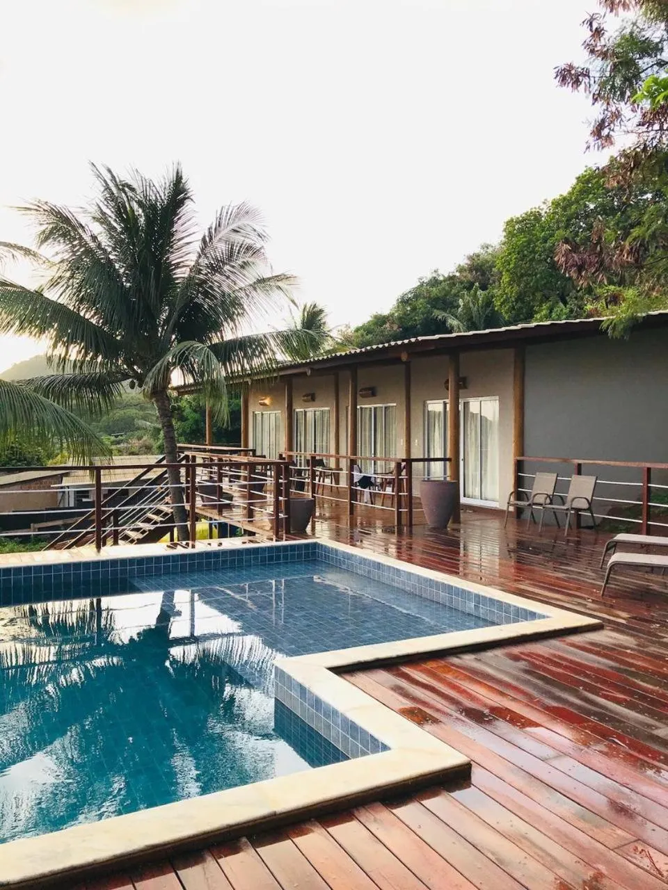 Swimming pool in Pousada Recanto