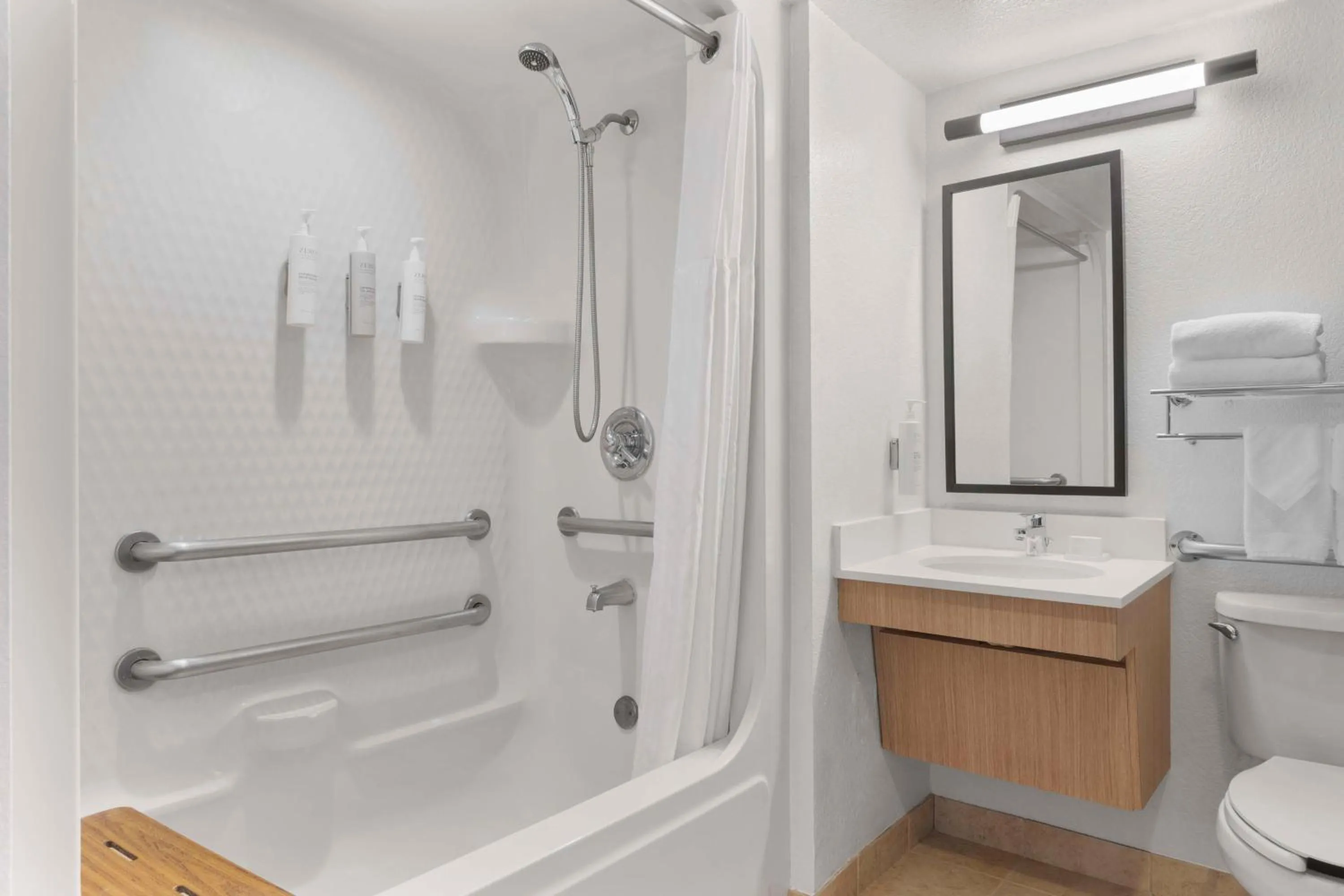 Bathroom in Spark by Hilton Orlando near SeaWorld