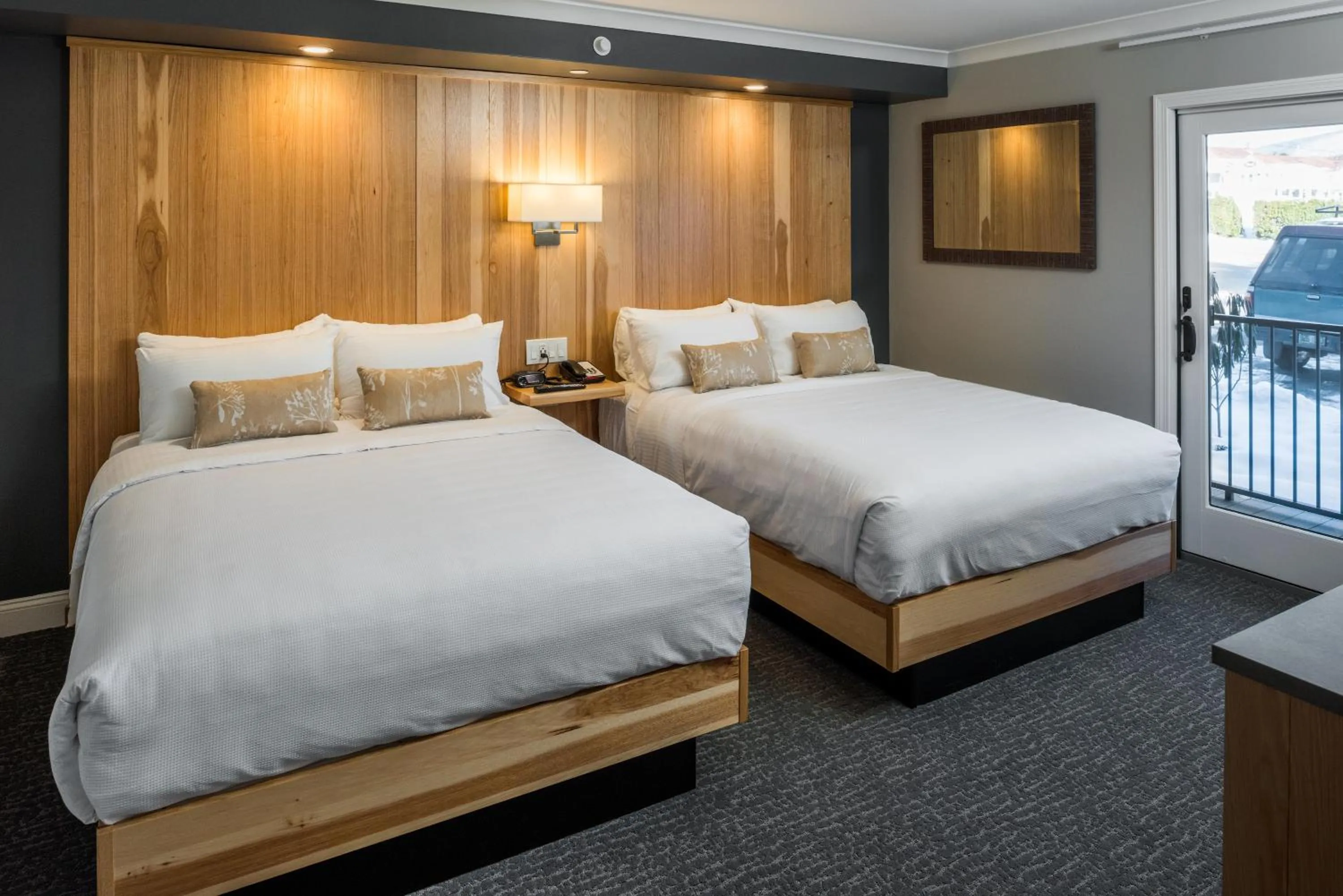 Bed in Center Harbor Inn