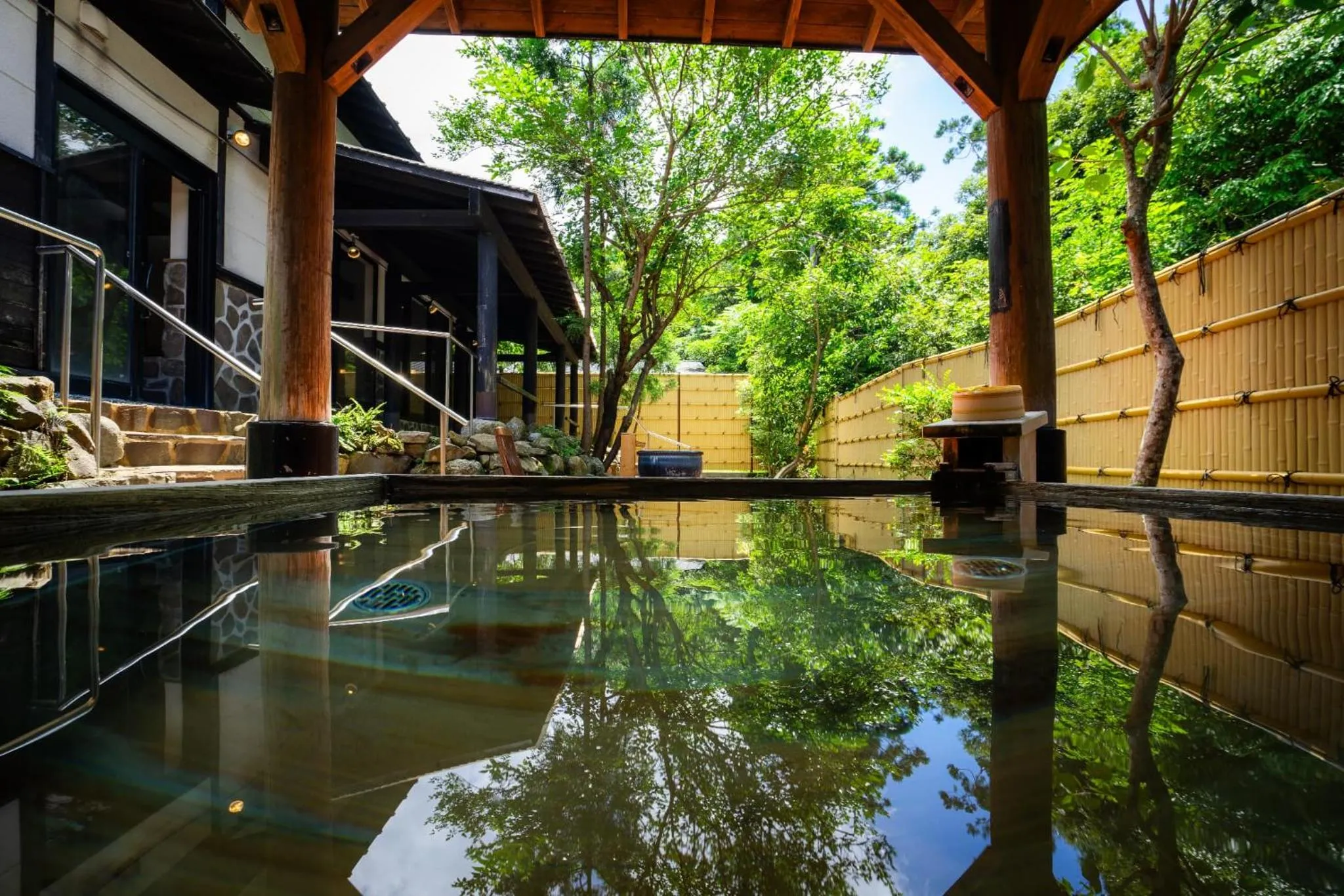 Hot Spring Bath in Jomon no Yado Manten