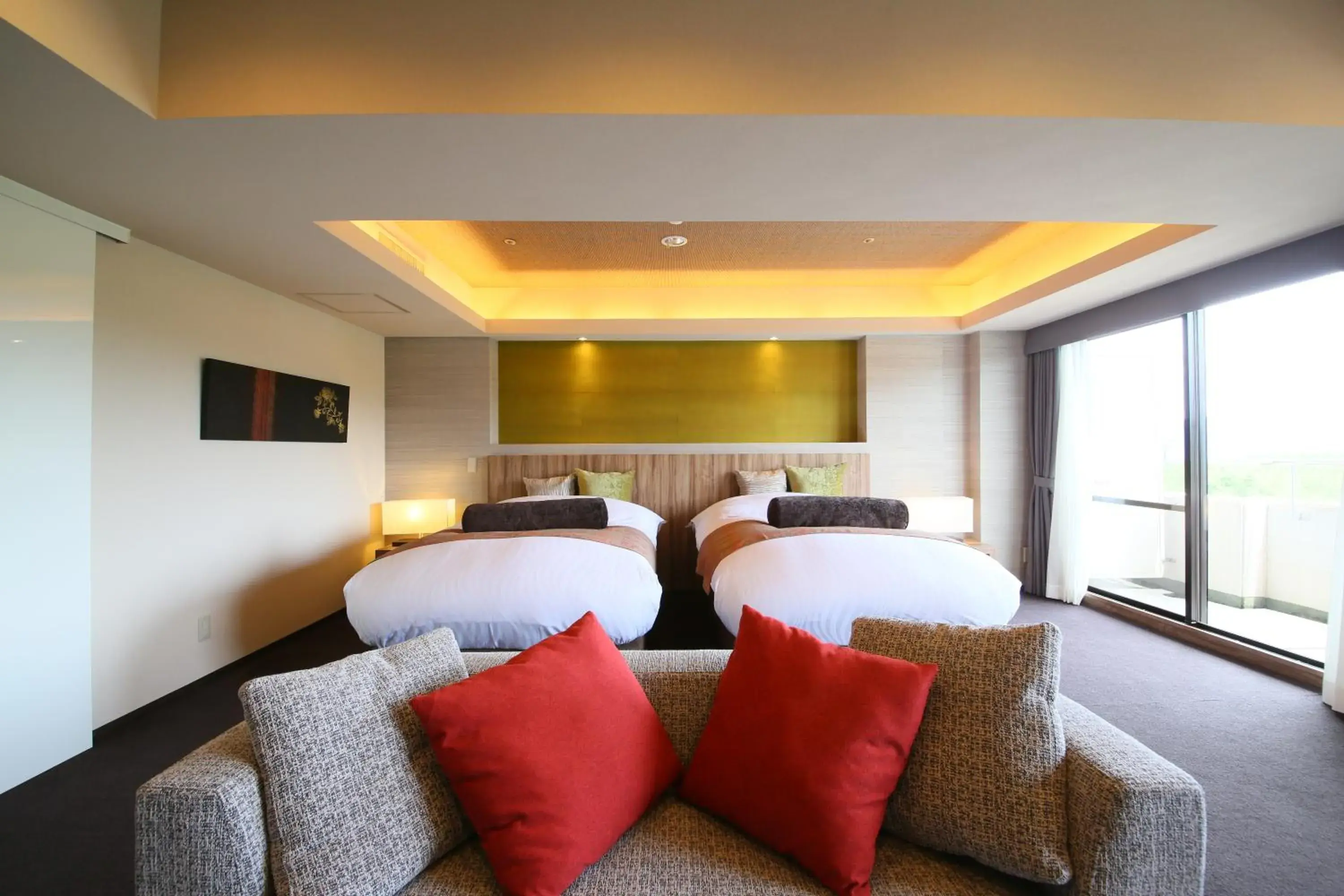 Grand Comfort Twin Room (9F-10F) with Mt.Fuji view - single occupancy - Non-Smoking in Hotel Regina Kawaguchiko Grand Comfort Twin Room (9F-10F) with Mt.Fuji view - single occupancy - Non-Smoking in Hotel Regina Kawaguchiko